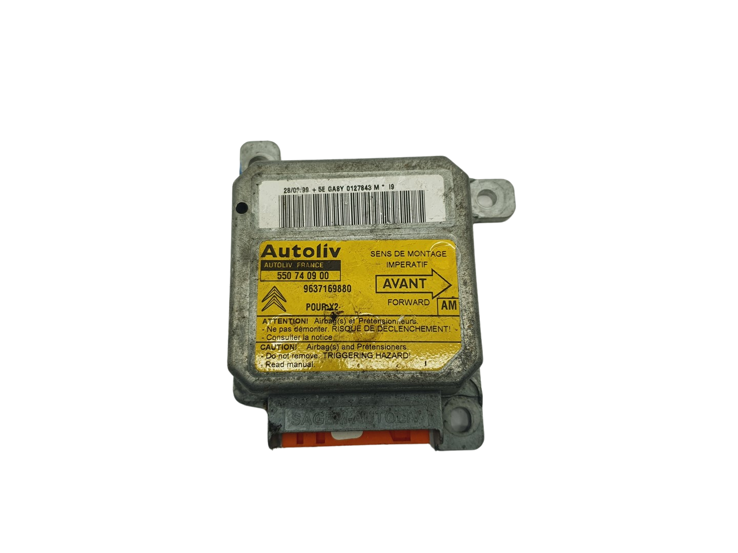 Control unit Module 9637169880 550740900 Citroen Autoliv main product photo