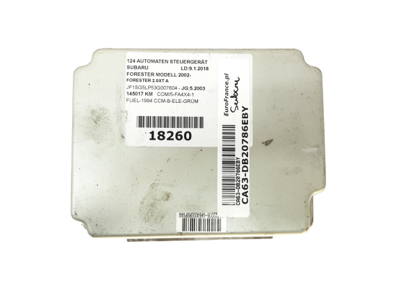 Control Unit AS 31711 AG170 A64-000 R8P Subaru Unisia main product photo