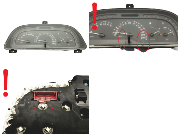 Speedometer/Instrument Cluster Renault Laguna 1 7700416806 C 50813 main product photo