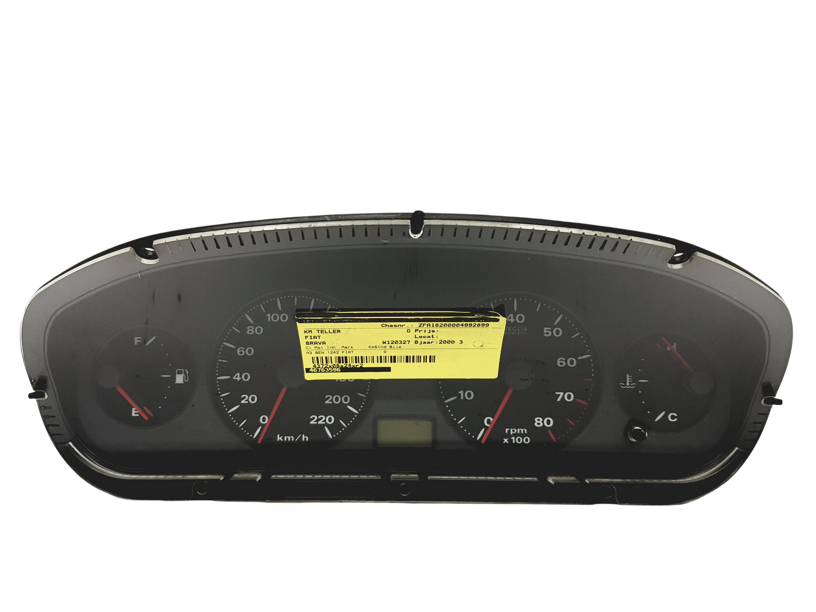 Speedometer/Instrument Cluster Fiat Bravo Brava 46763596 6063459917 30842 main product photo