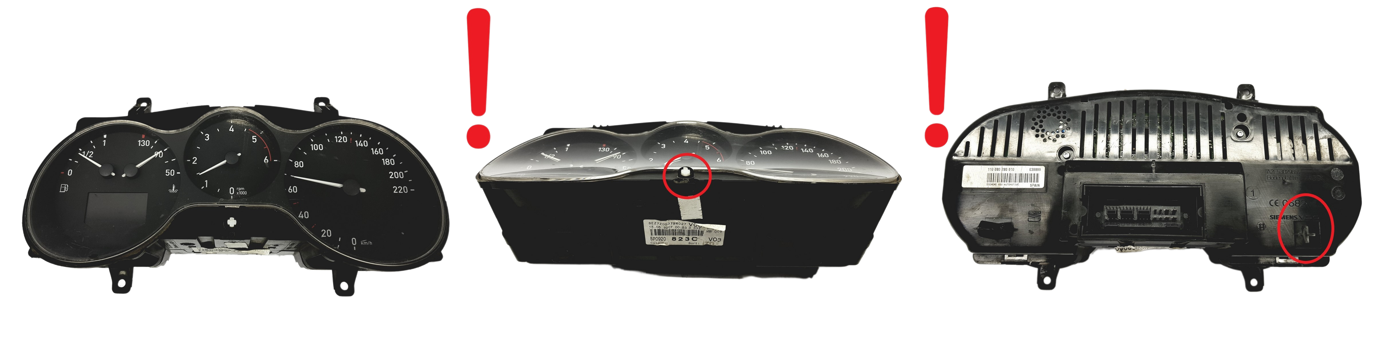 Speedometer/Instrument Cluster Seat Altea 5P0920823C 110080280010 59394 main product photo