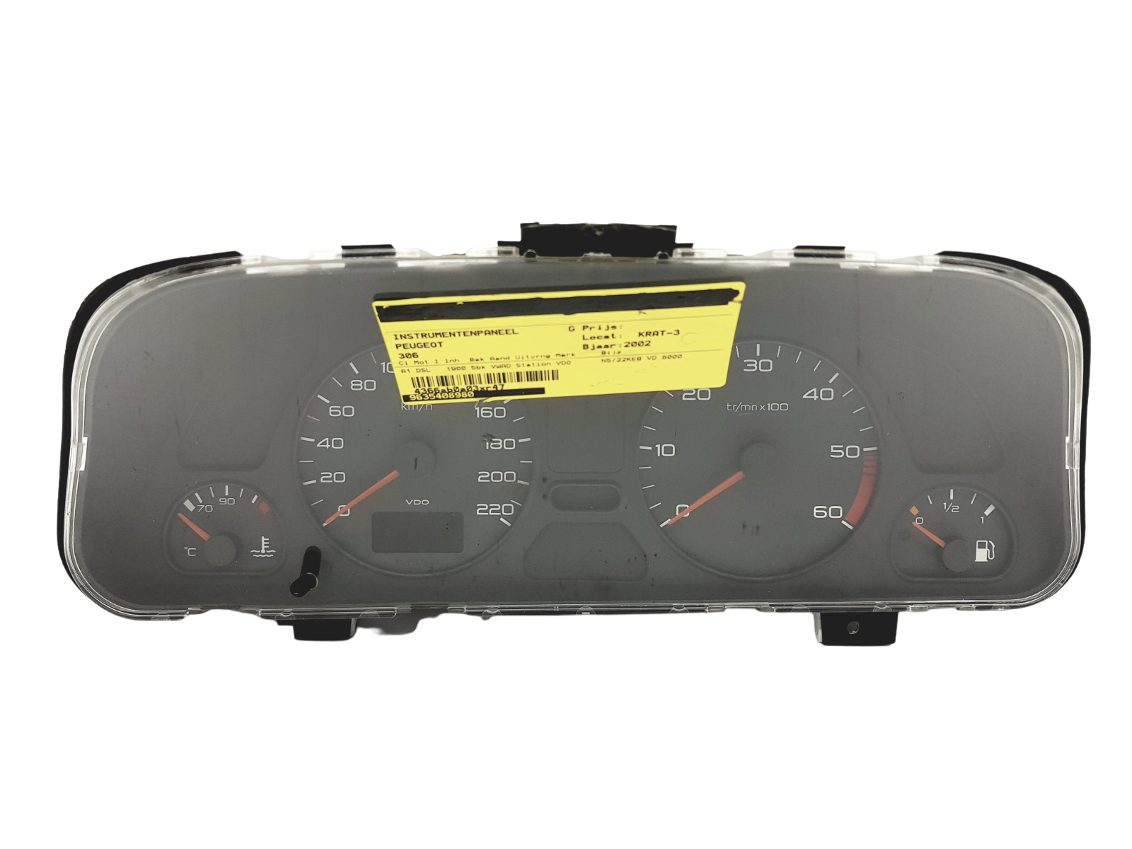 Speedometer/Instrument Cluster Peugeot 306 9635408980 110008808070 44953 main product photo