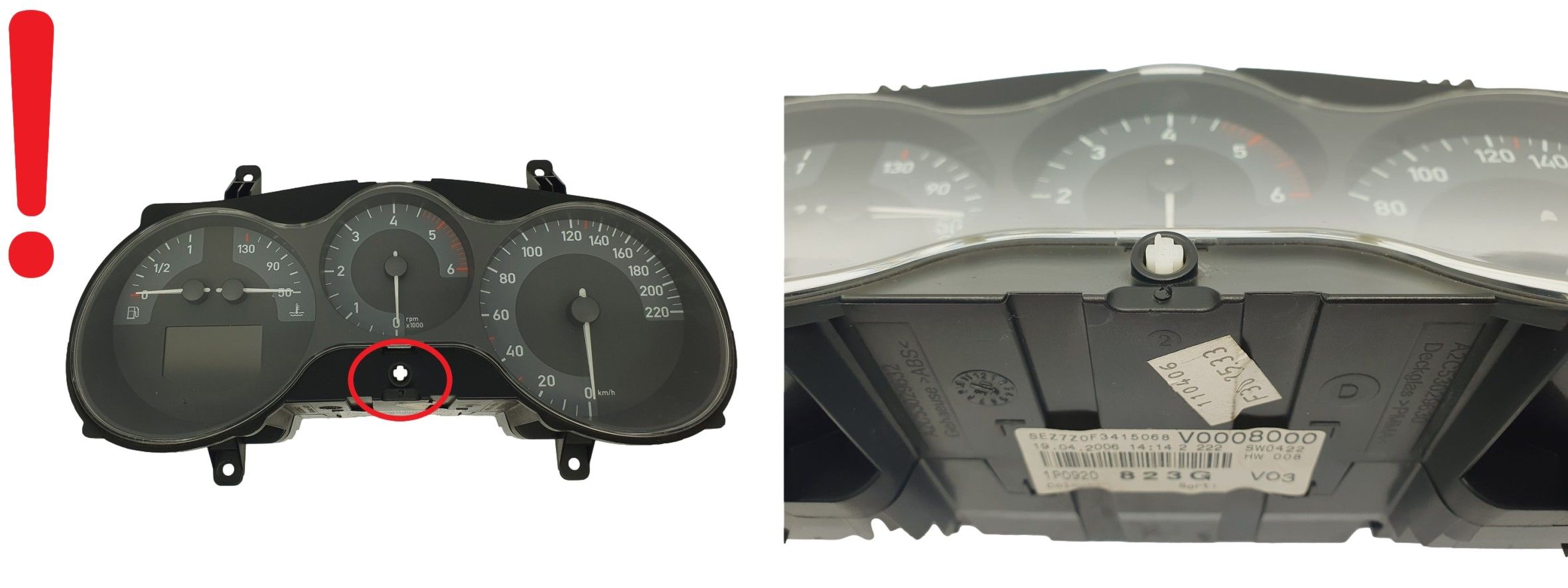 Speedometer/Instrument Cluster Seat Leon 1P0920823G 110080280027 69402 main product photo