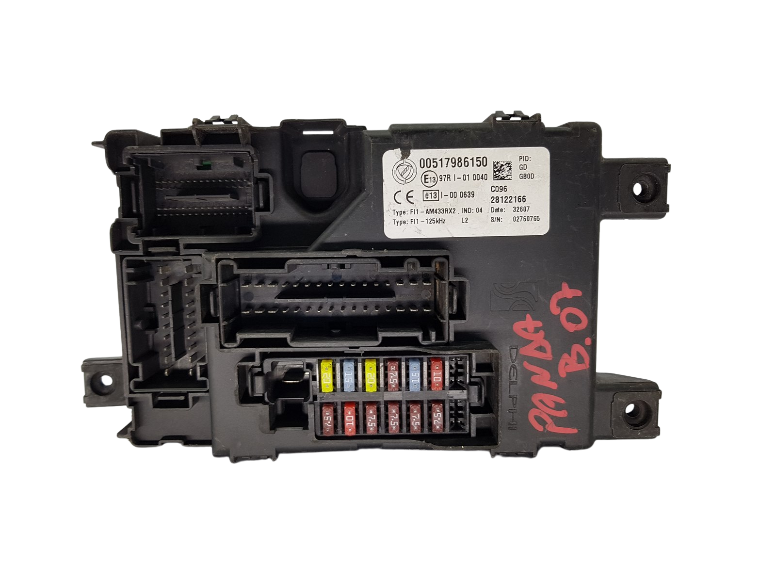Fuse Box Fiat 00517986150 28122166 97RI-010040 Delphi 20414 main product photo