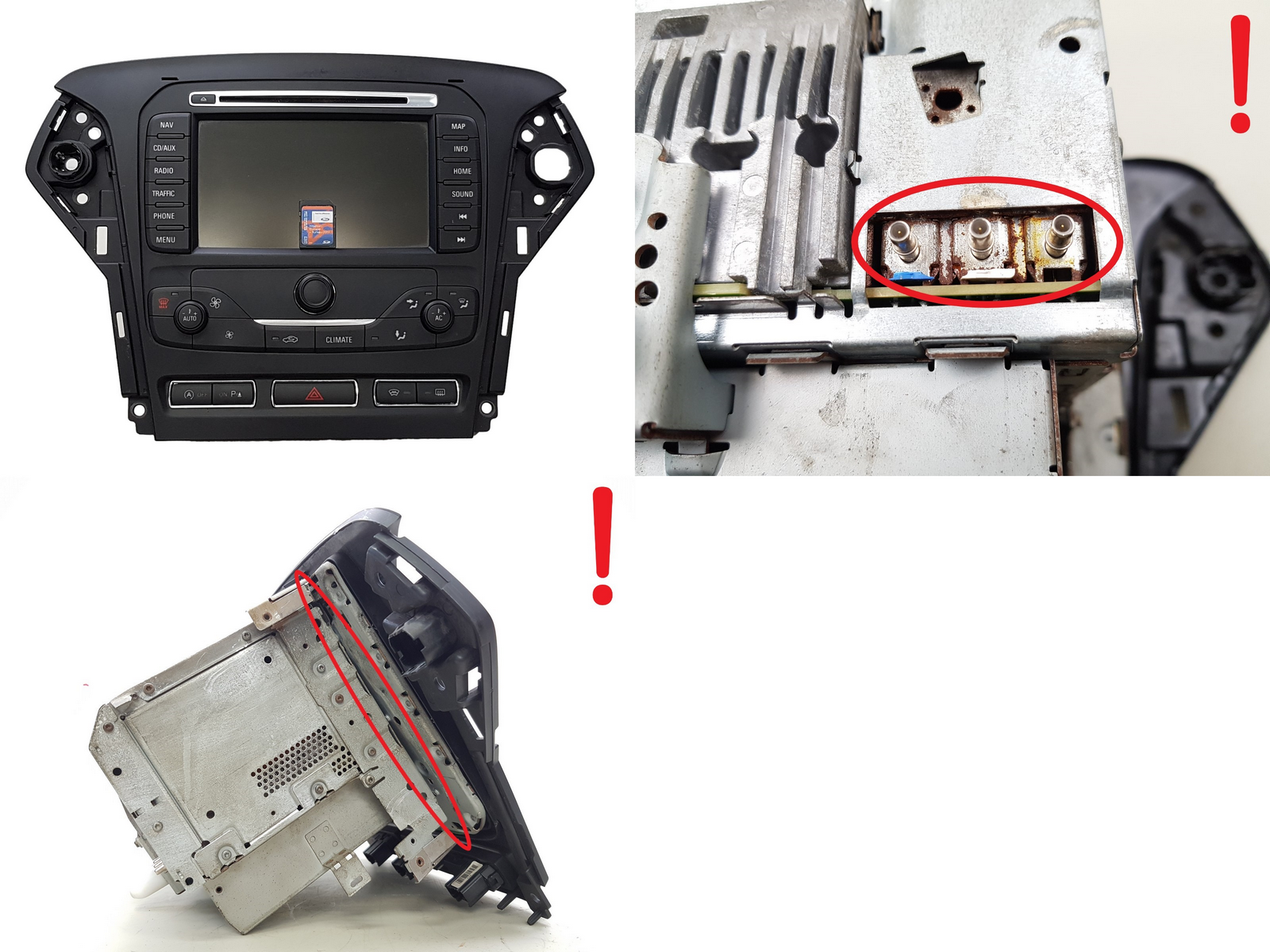 Navigation Radio Ford Mondeo BS7T-18K931-EC BS7T-19H449-CAA main product photo