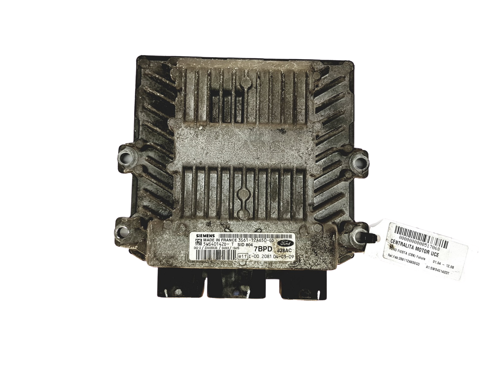 Control Unit 3S61-12A650-GD 5WS40142D-T Ford Siemens 24406 main product photo
