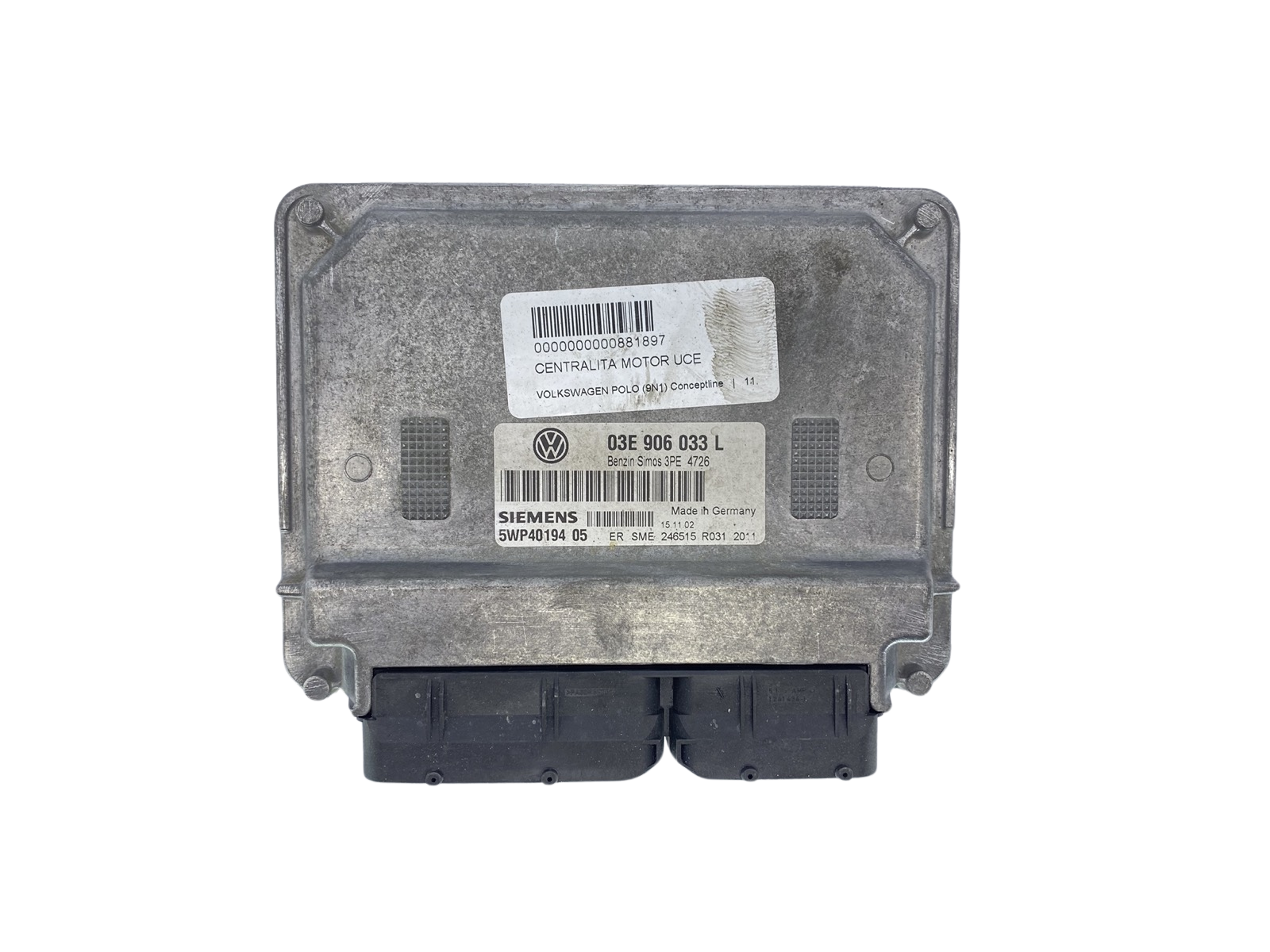 Control Unit 03E906033L 5WP40194 05 VW Siemens 63475 main product photo
