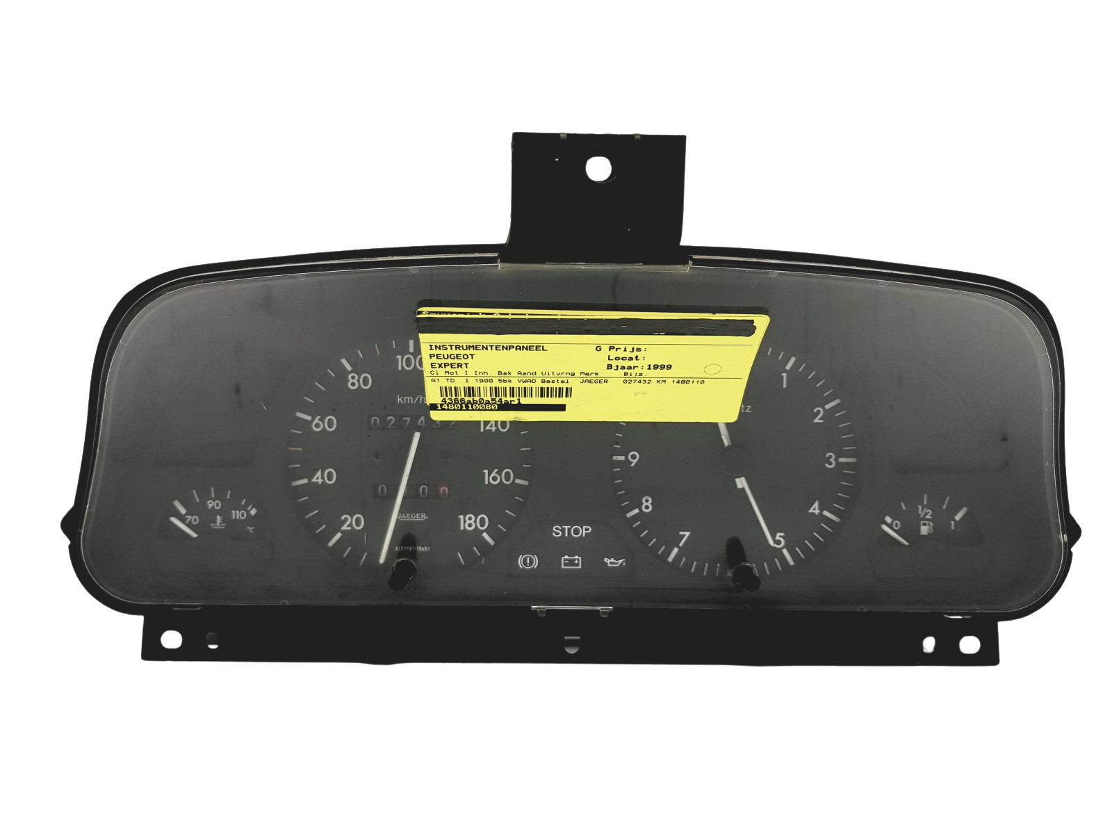 Speedometer/Instrument Cluster Scudo Jumpy Expert 1480110080 Fiat PSA 44979 main product photo