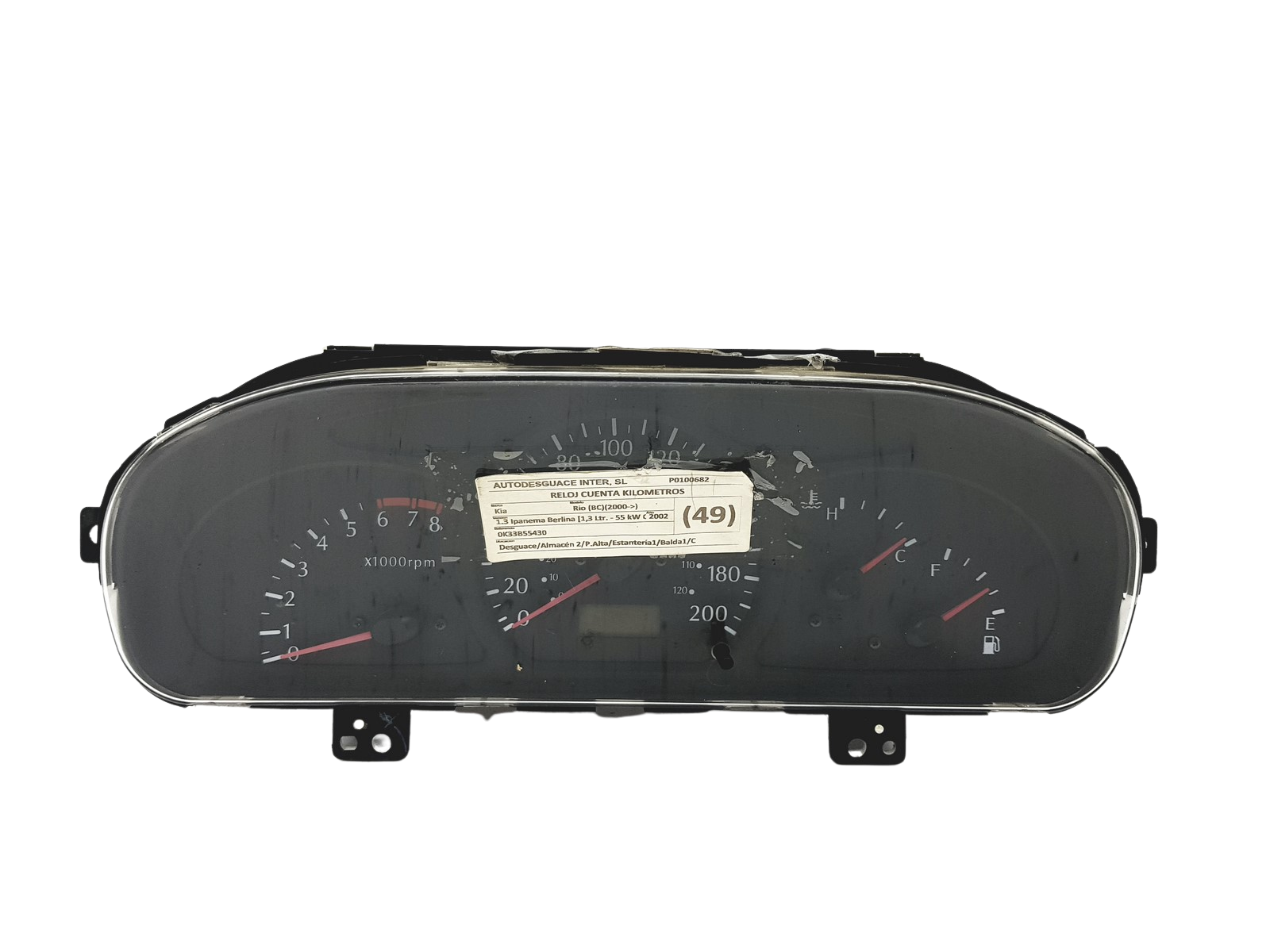 Speedometer/Instrument Cluster Kia Rio 0K33B55430 B 57640 main product photo