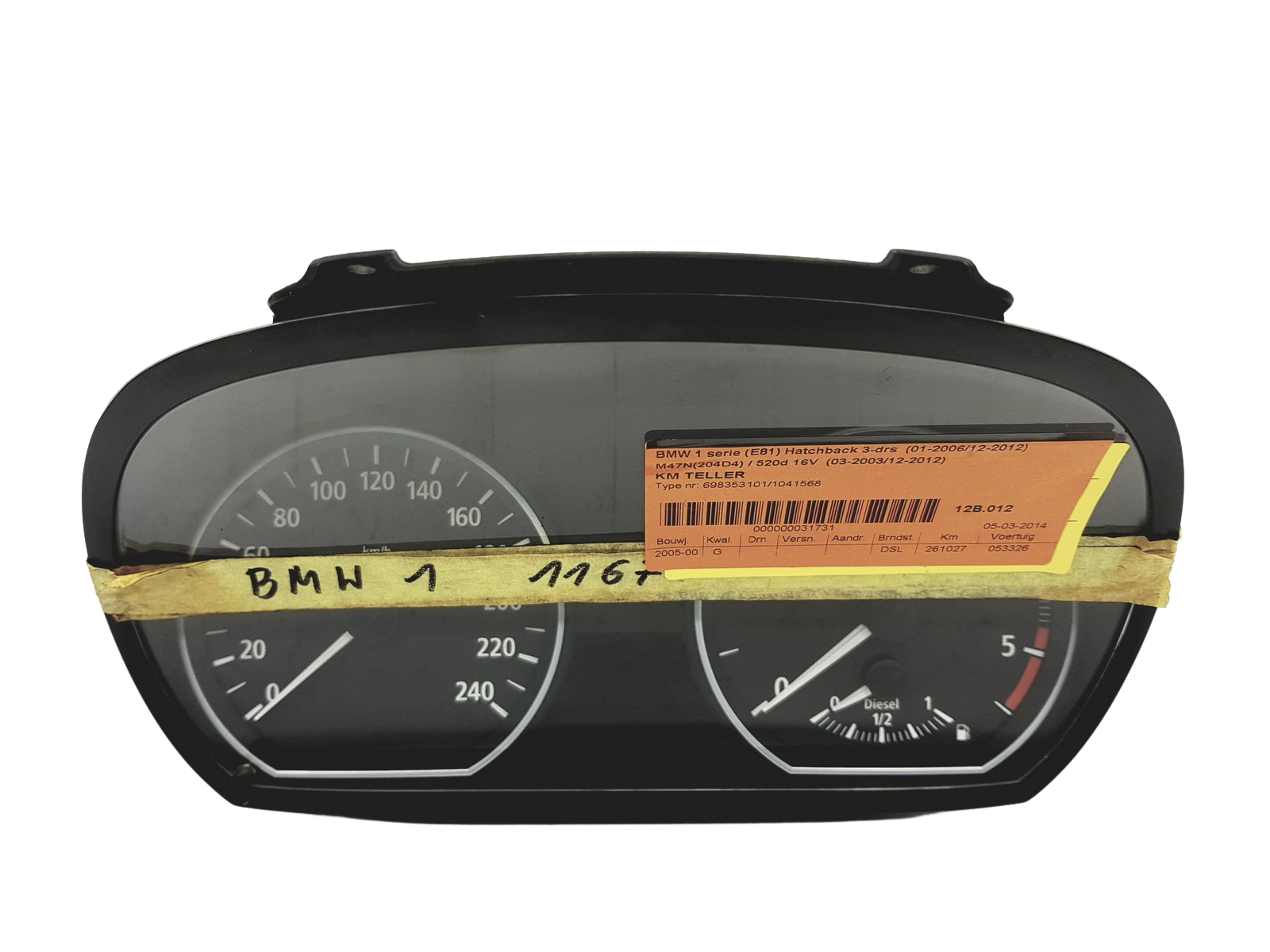 Speedometer/Instrument Cluster BMW E87 6983531018 1024952-44 52568 main product photo