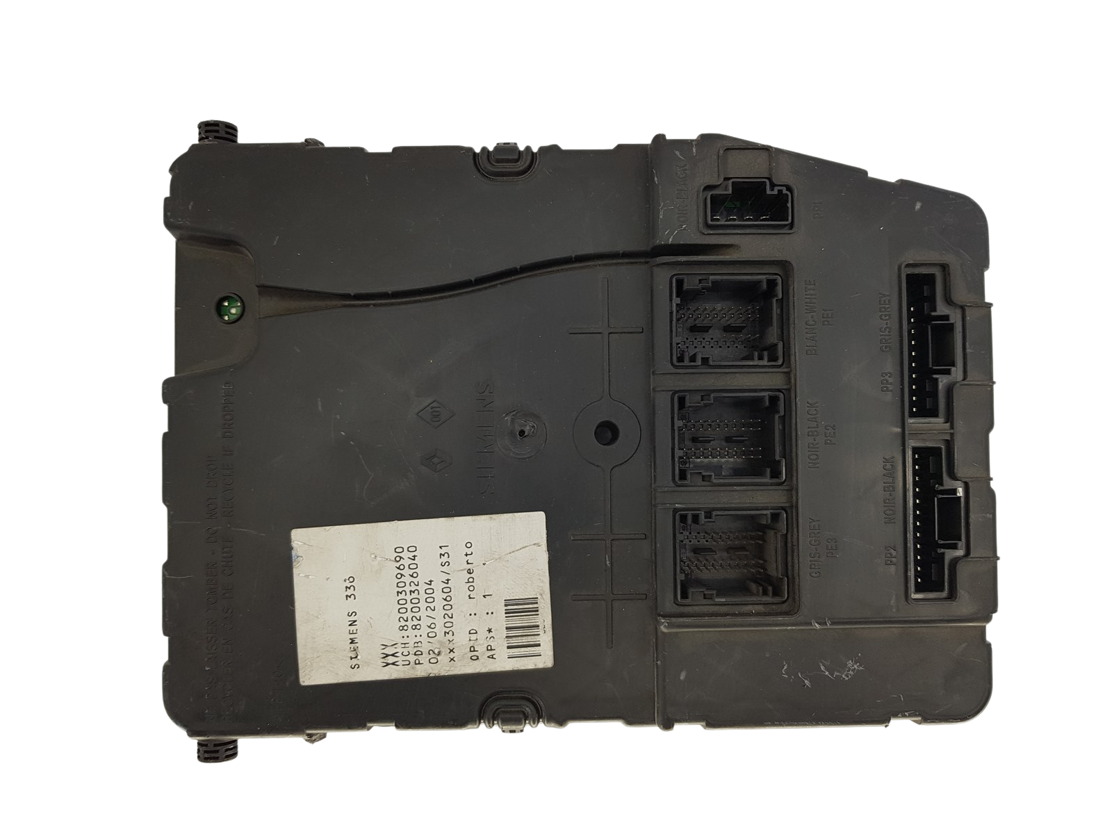 Control Unit UCH X84 N2 8200309690 S118400220D Renault Siemens 1185 main product photo