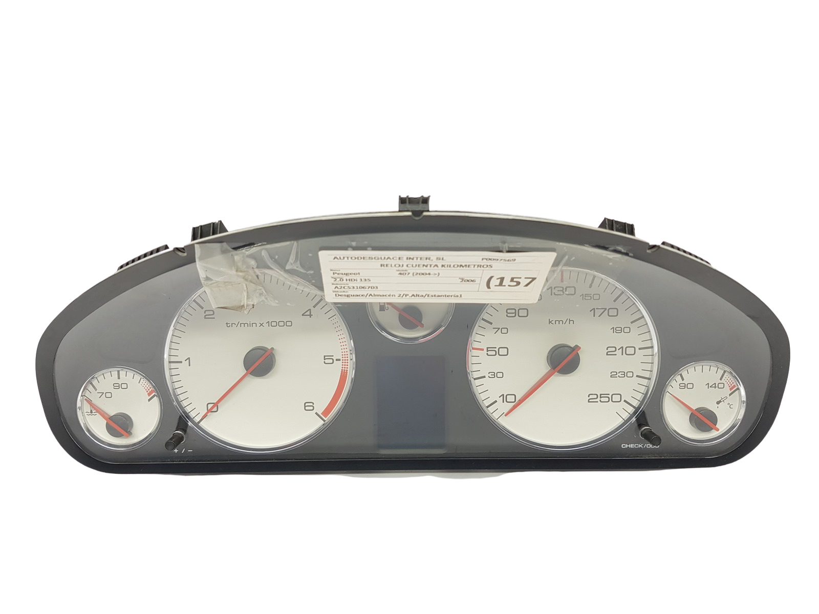 Speedometer/Instrument Cluster Peugeot 407 9658138580 A2C53106703 26990 main product photo