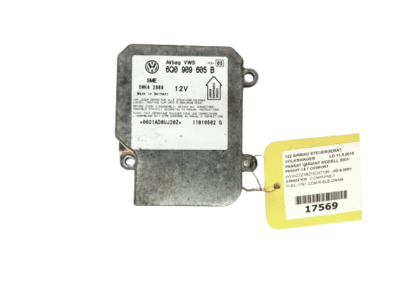 Control Unit 6Q0909605B 5WK42869 VW main product photo