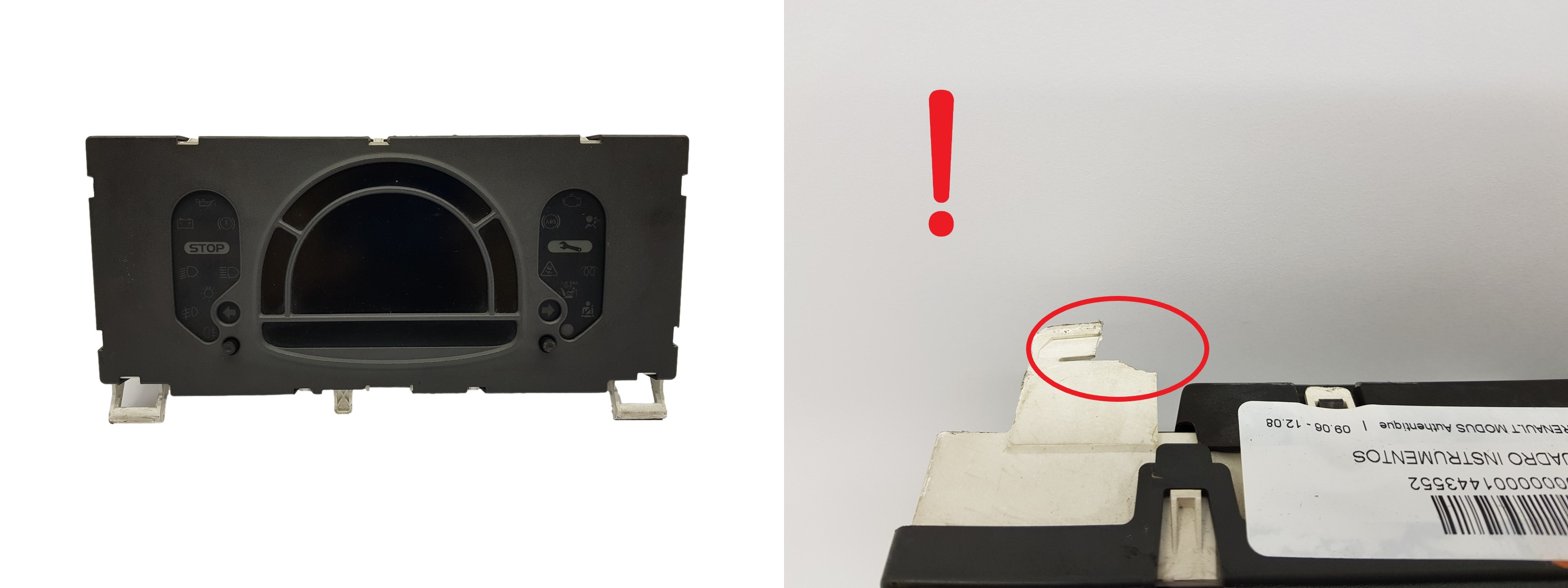 Speedometer/Instrument Cluster Renault Modus P8200495308-F 1989 main product photo