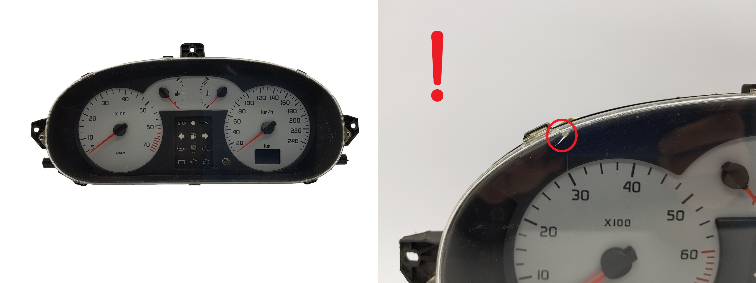 Speedometer/Instrument Cluster Renault Megane 1 8200038783 2923 main product photo
