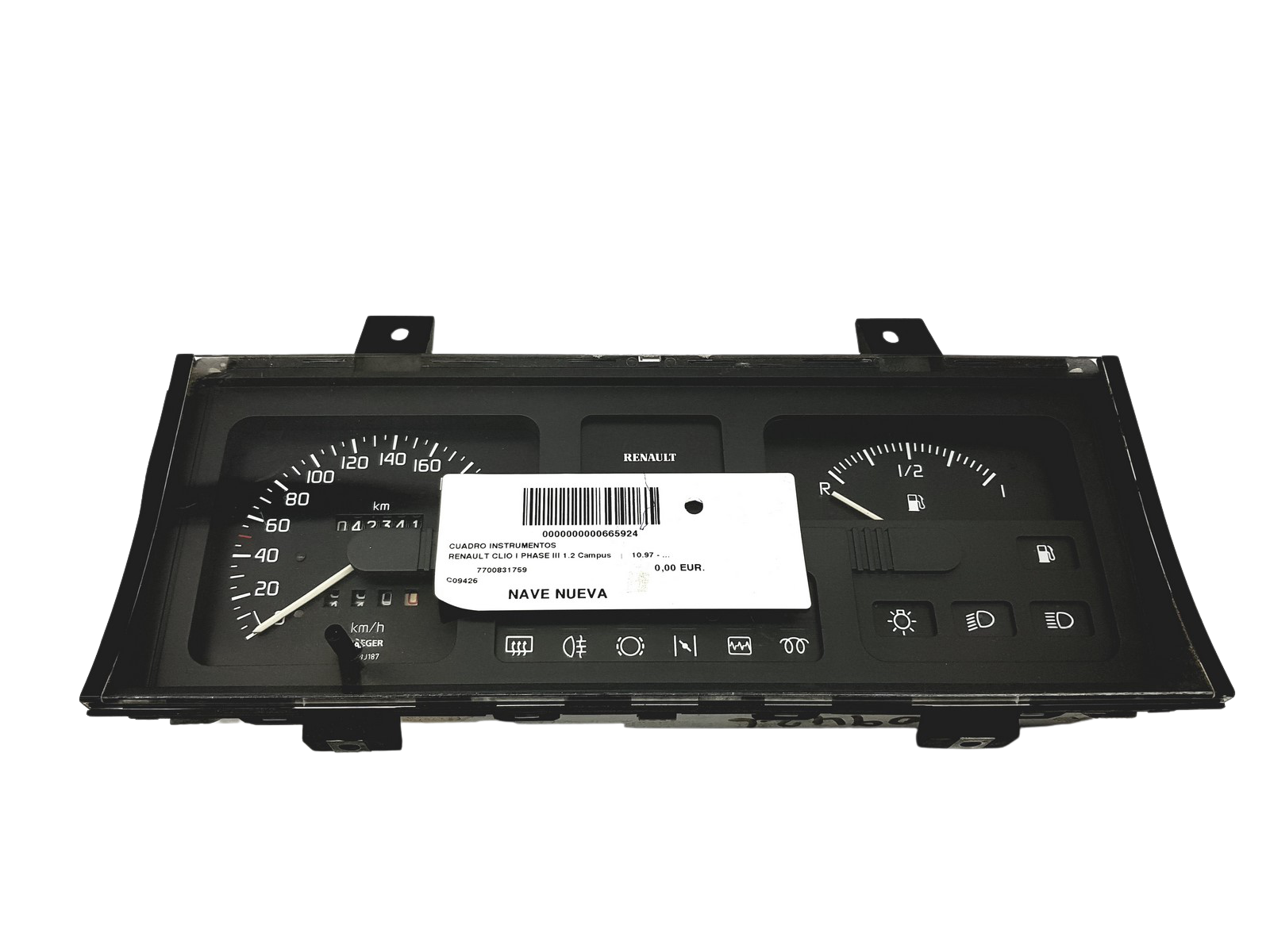 Speedometer/Instrument Cluster Renault Clio 1 7700831759 50478 main product photo