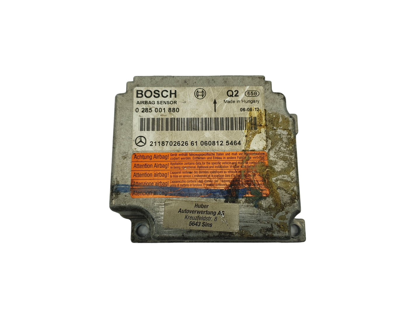 Control Unit 2118702626 0285001880 Mercedes Bosch main product photo