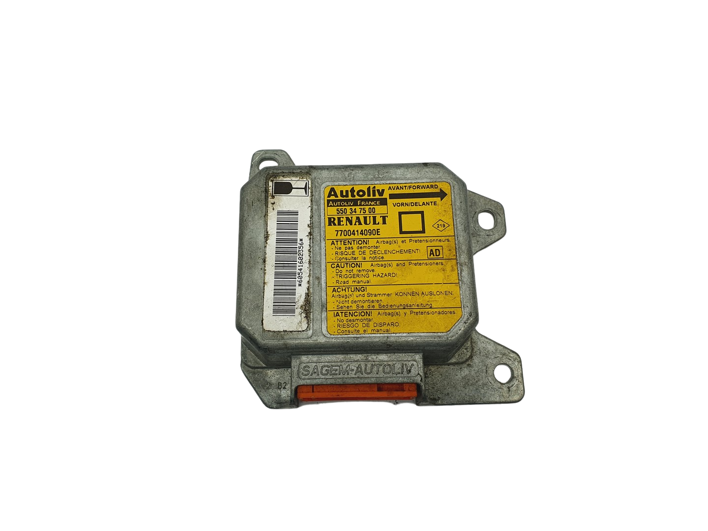 Control unit Module 550347500 7700414090E Renault Autoliv 69169 main product photo