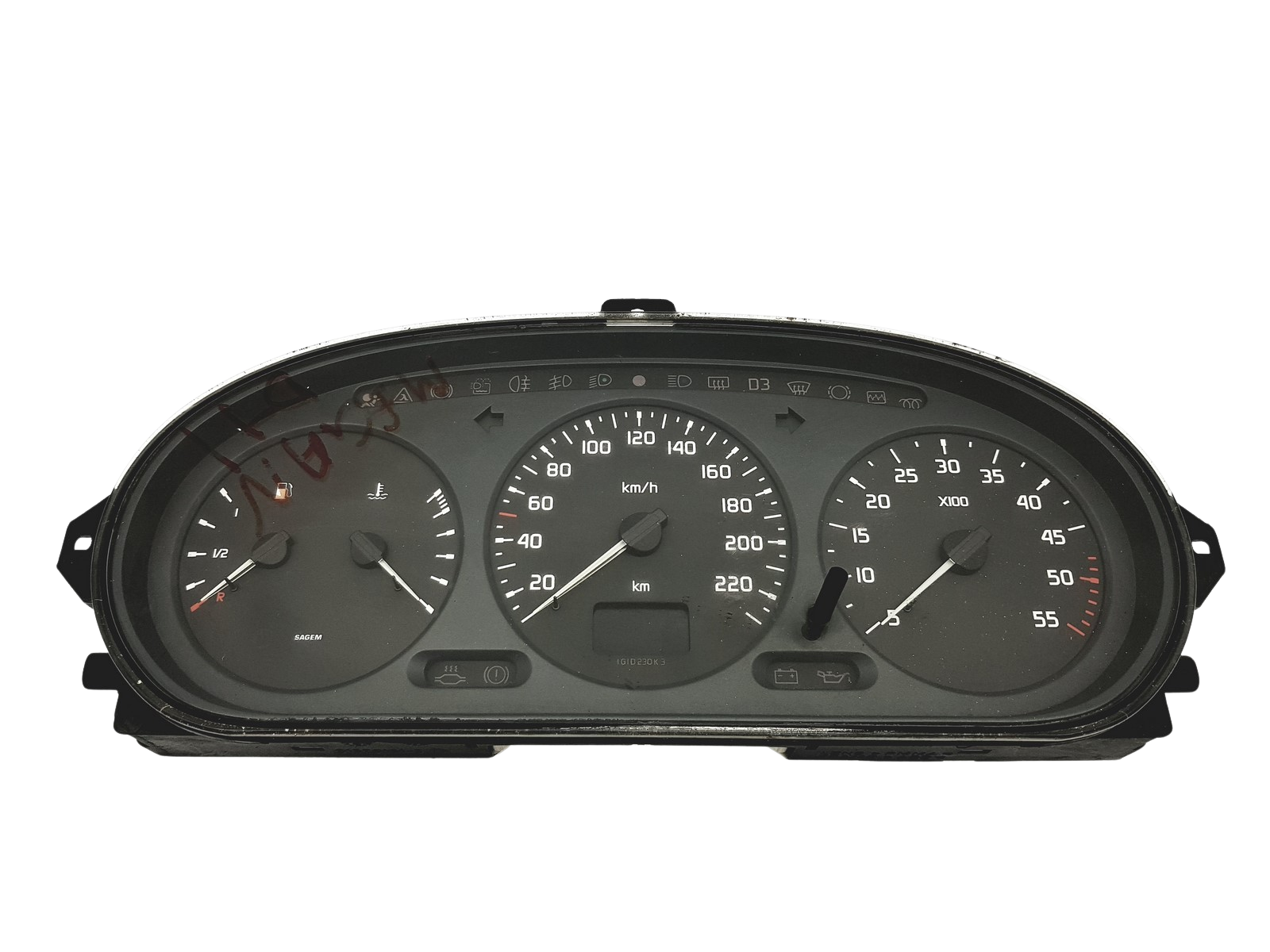 Speedometer/Instrument Cluster Megane Scenic 21578161-2 21612792-4 59500 main product photo