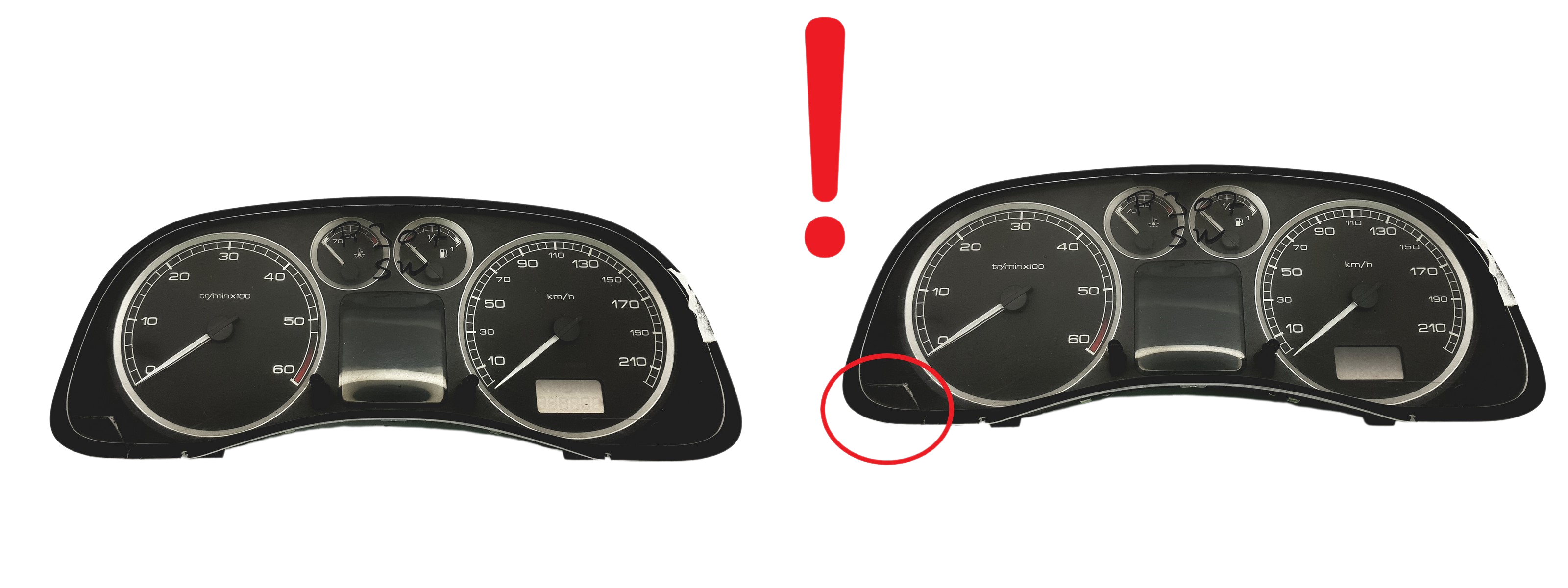 Speedometer/Instrument Cluster Peugeot 307 9647538480 A01 59100 main product photo