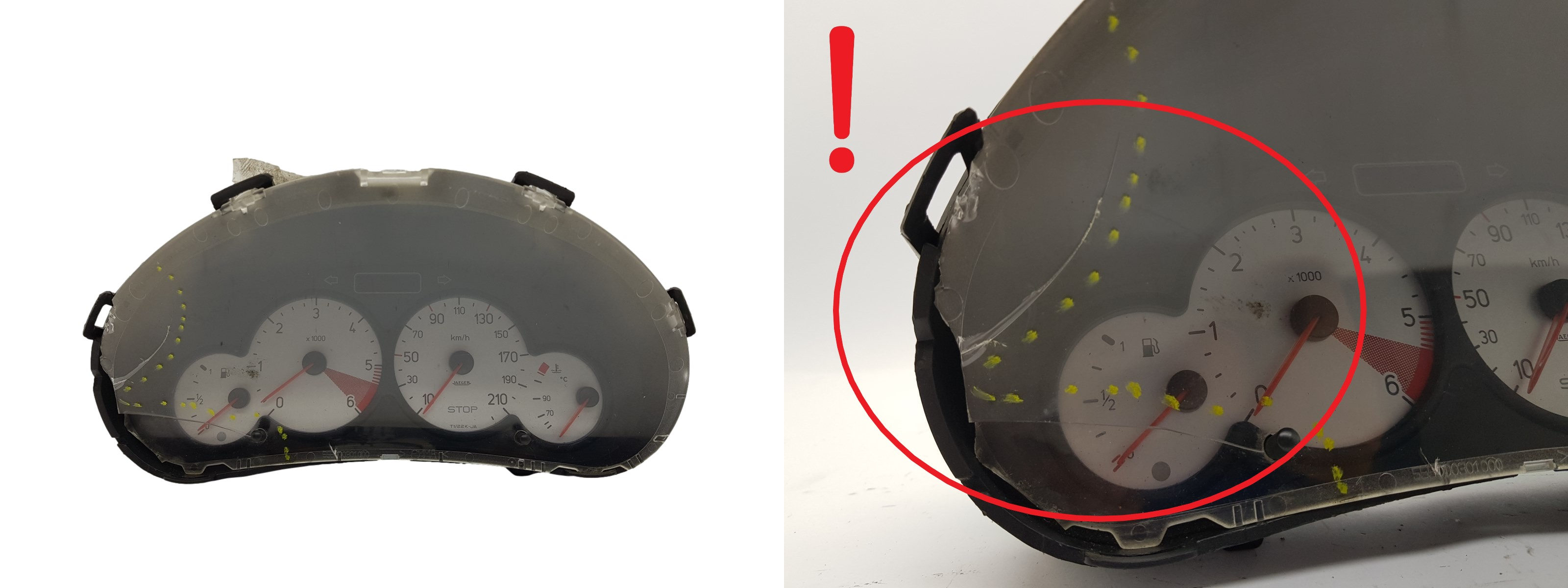 Speedometer/Instrument Cluster Peugeot 206 9656696280 000500809 1067 main product photo
