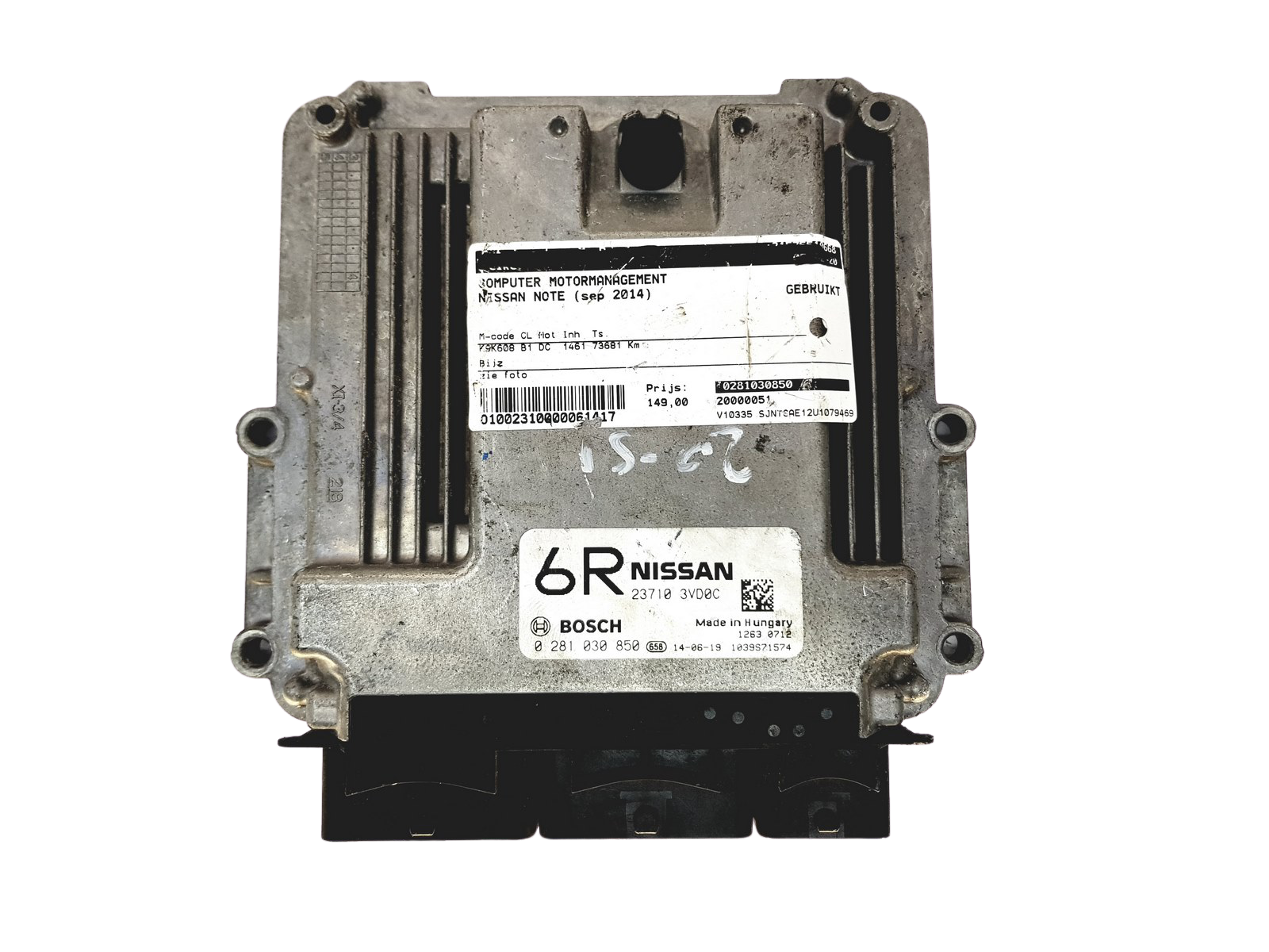 Control Unit 0281030850 23710 3VD0C Nissan Bosch 29904 main product photo