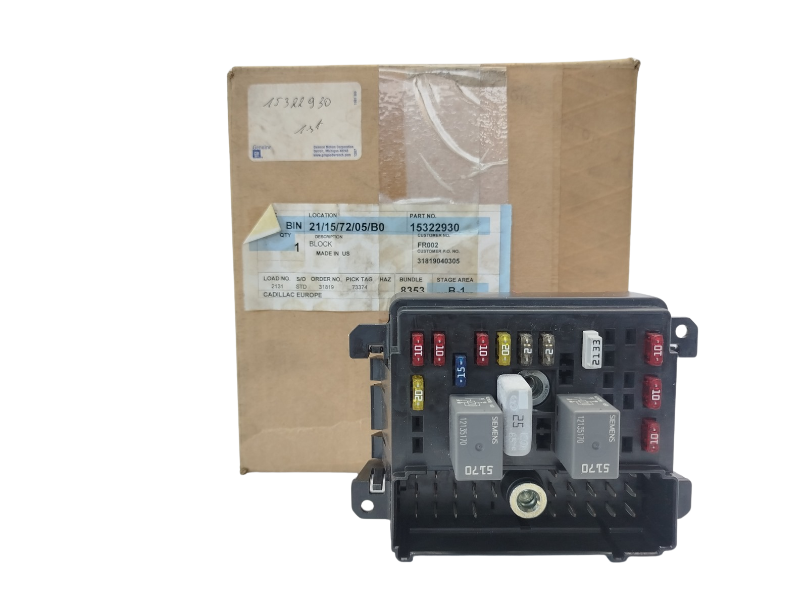 Fuse Box New Original Oldsmobile Chevrolet 15322930 GM main product photo