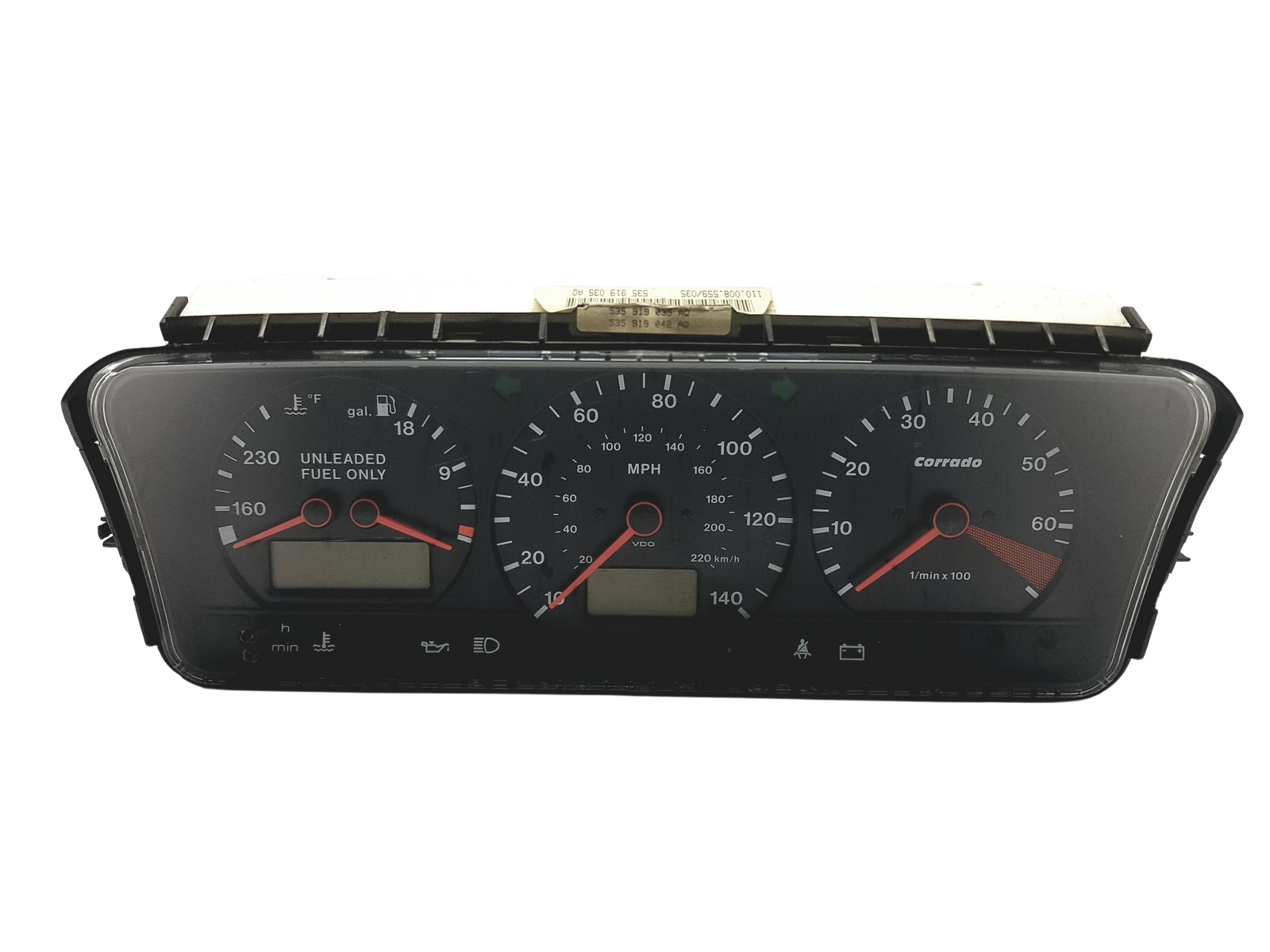 Speedometer/Instrument Cluster VW Corrado 535919035AQ VDO RHD main product photo