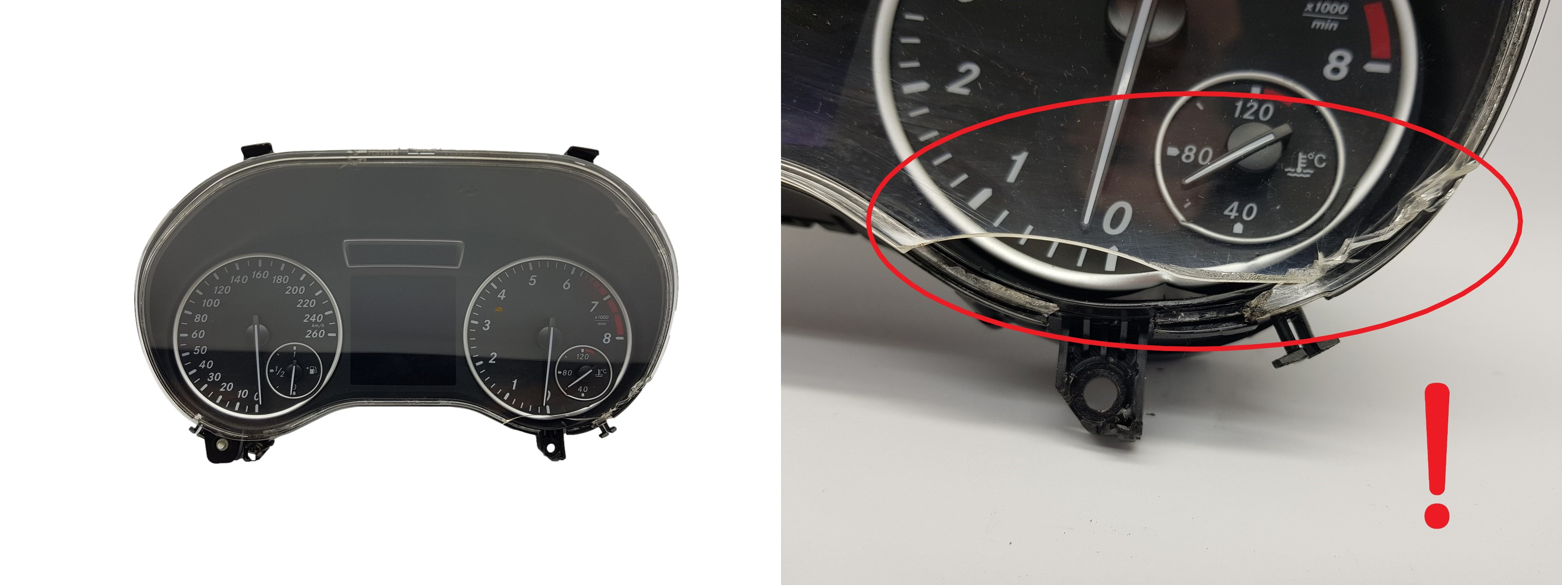 Speedometer/Instrument Cluster Mercedes A W176 A1769007802 0263700182 main product photo