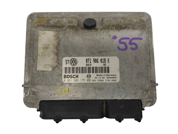 ECU Engine Control Unit VW 0261206175 071906018K Bosch main product photo