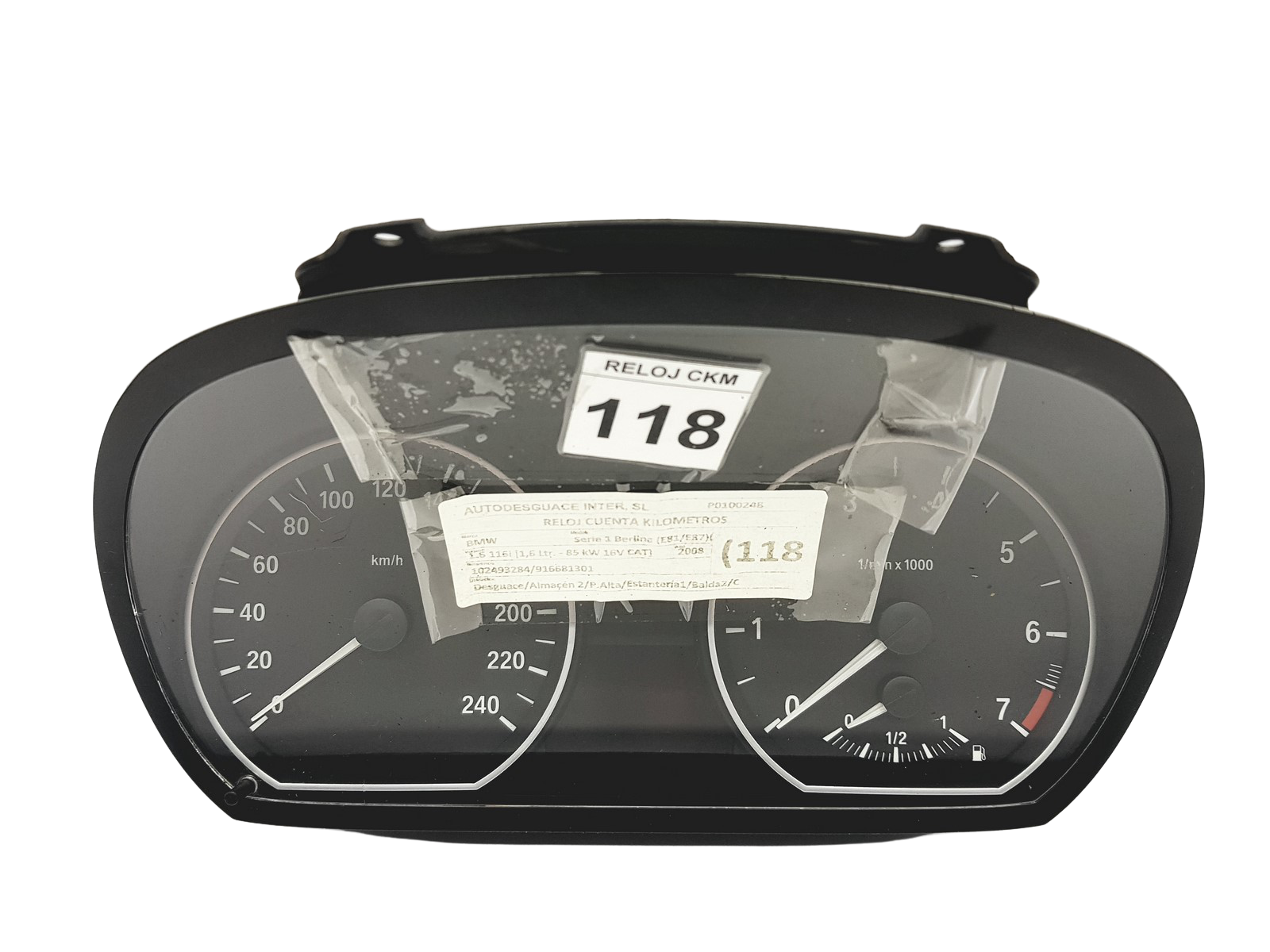 Speedometer/Instrument Cluster BMW 1 E87 9166813-01 1024932-84 50011 main product photo