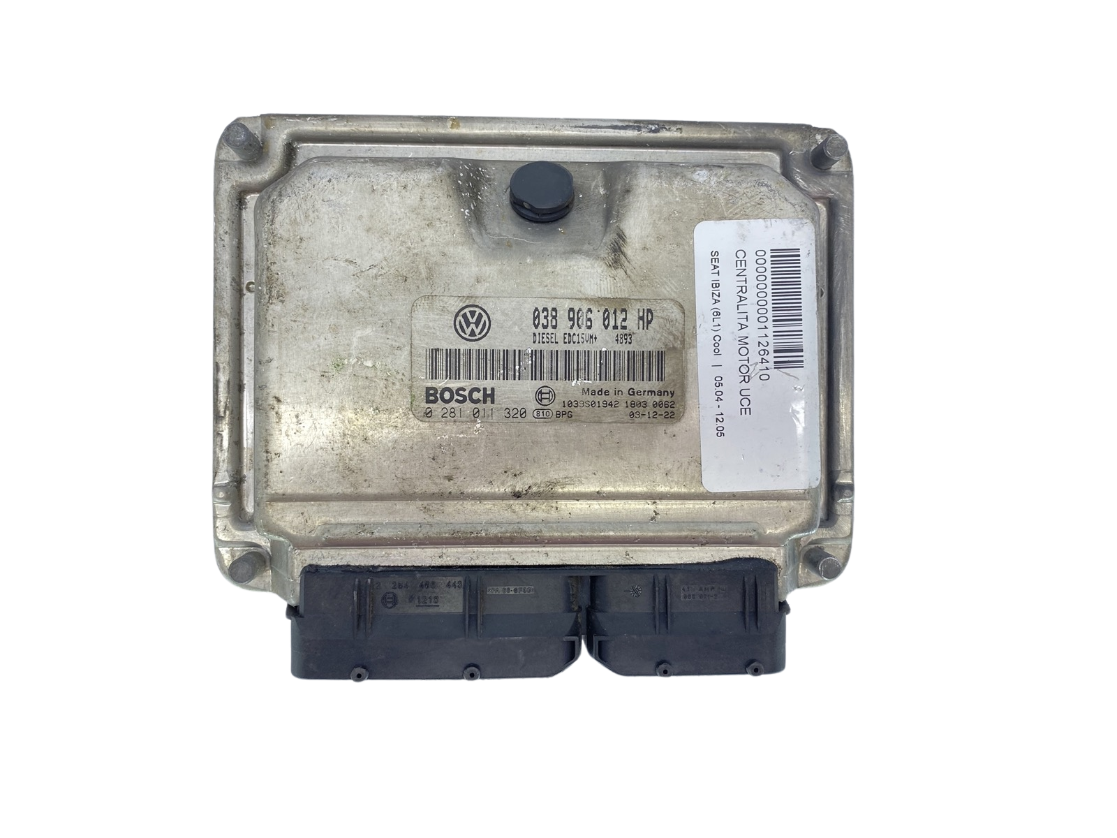 Control Unit 038906012HP 0281011320 Seat VW Bosch 63330 main product photo