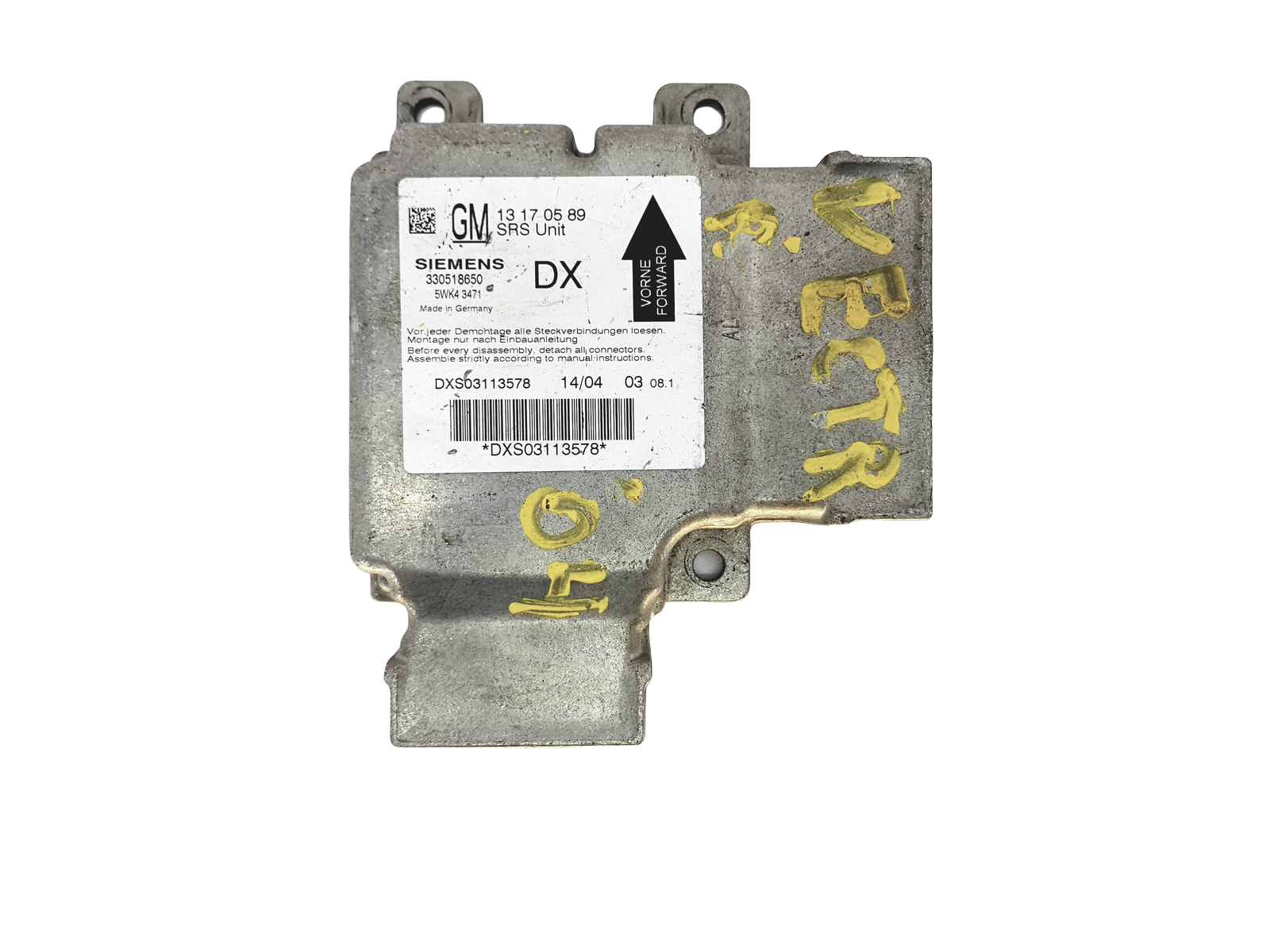 Control unit Module Opel 13170589 5WK43471 Temic main product photo