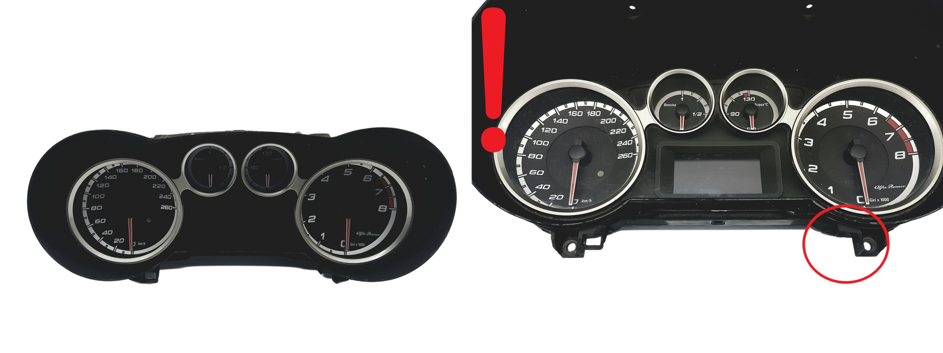Speedometer/Instrument Cluster Alfa Romeo Mito 50508530 A2C53298011 54204 main product photo