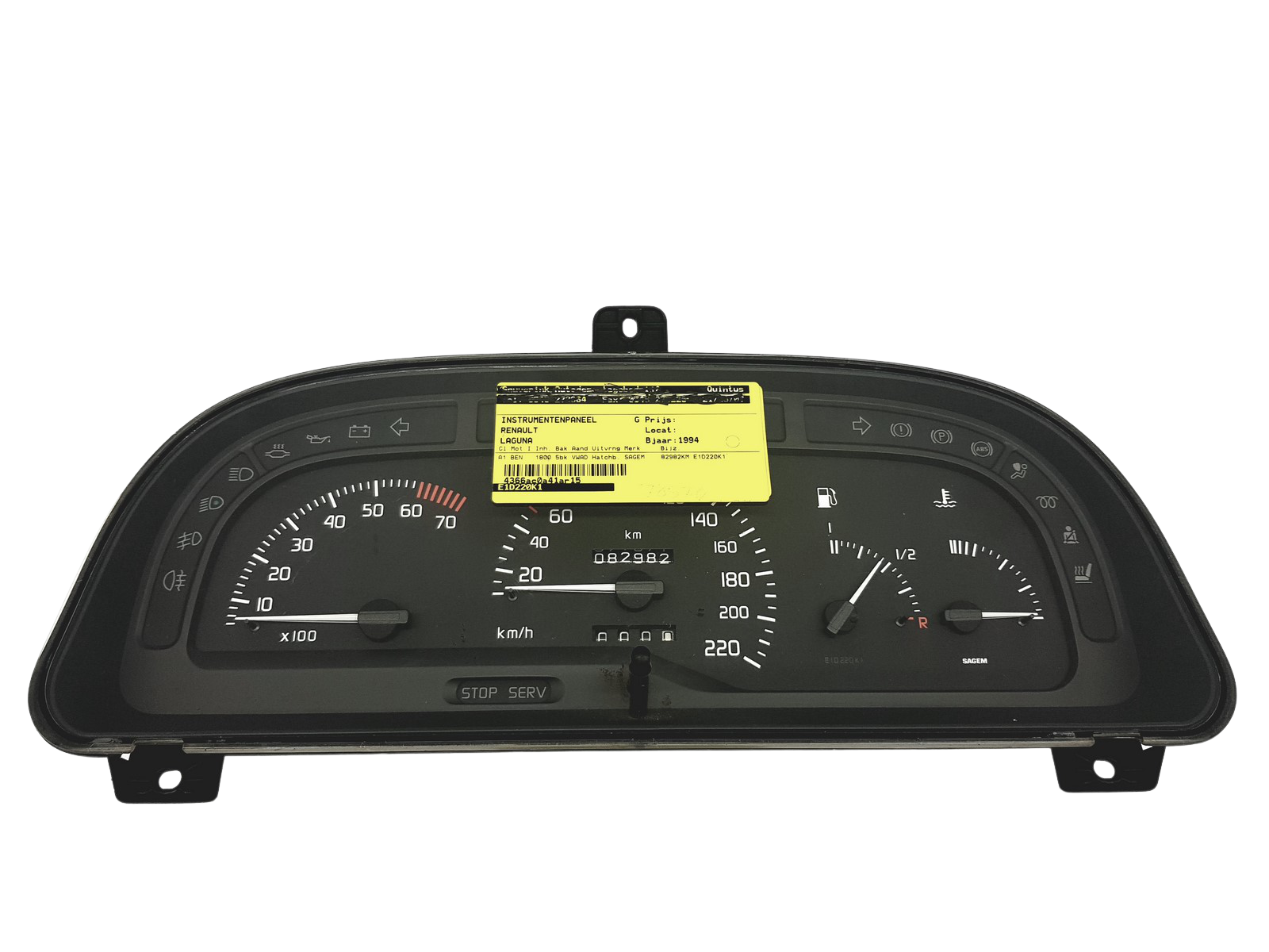 Speedometer/Instrument Cluster Renault Laguna 1 7700824301 L 48995 main product photo