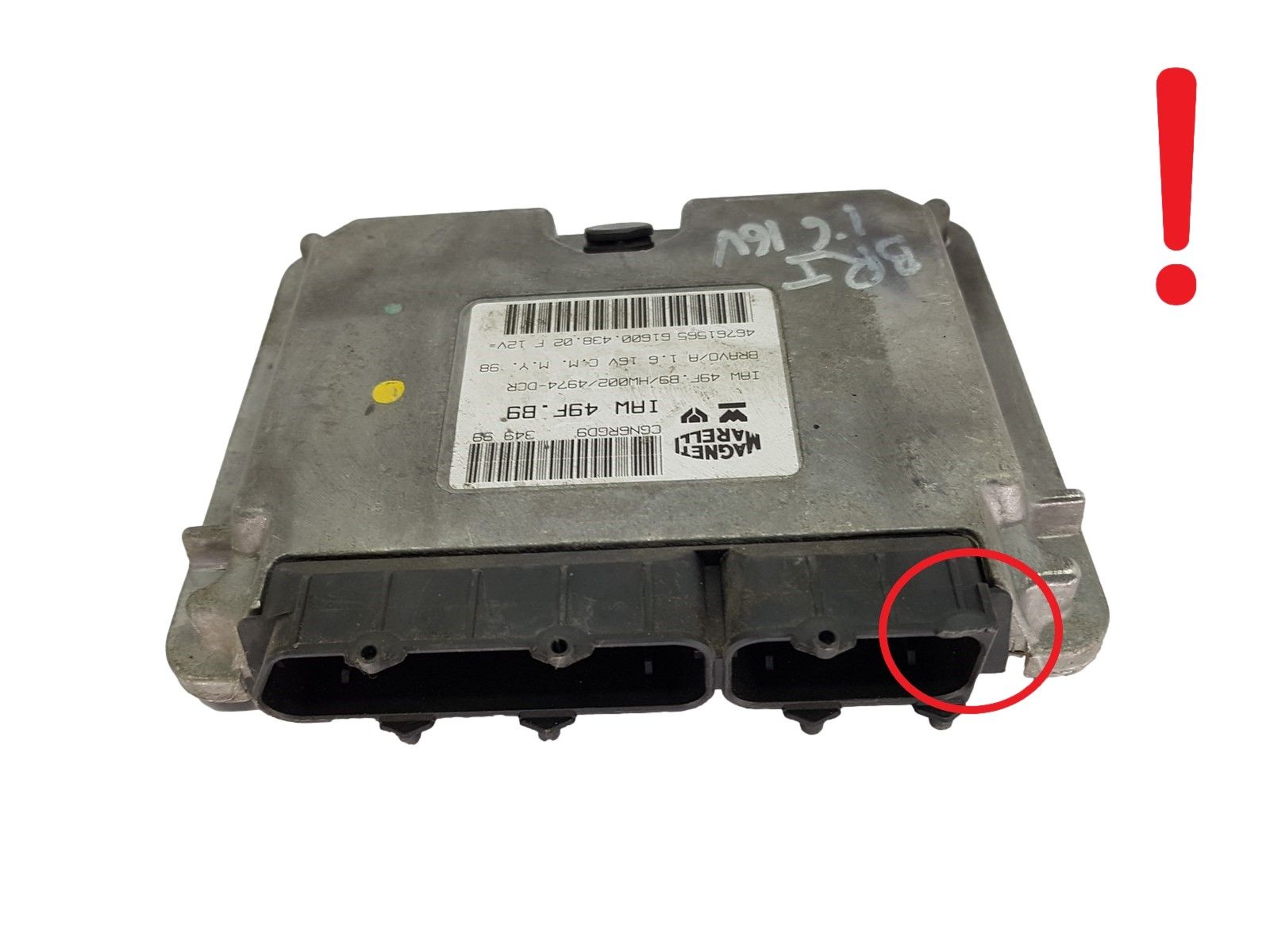 Control Unit Fiat IAW49F.B9 46761565 61600.438.02 Magneti Marelli 17874 main product photo
