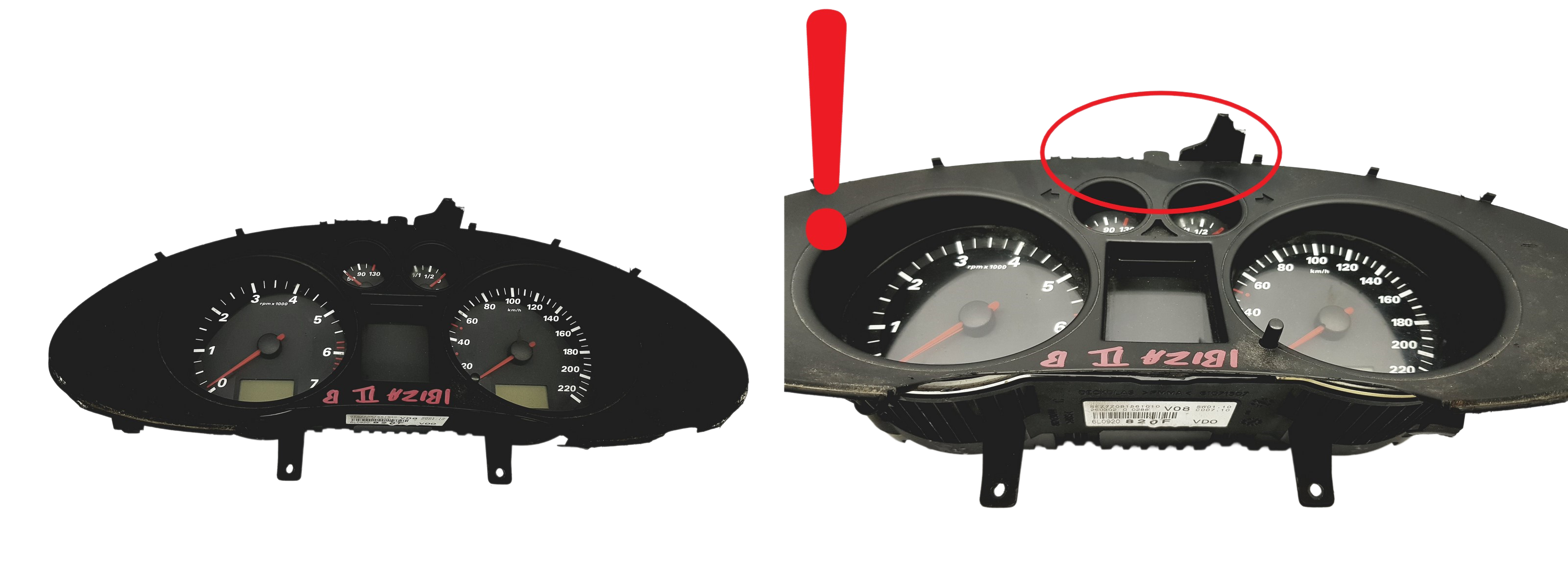Speedometer/Instrument Cluster Seat Ibiza W06L0920820F 110080105011A 59250 main product photo