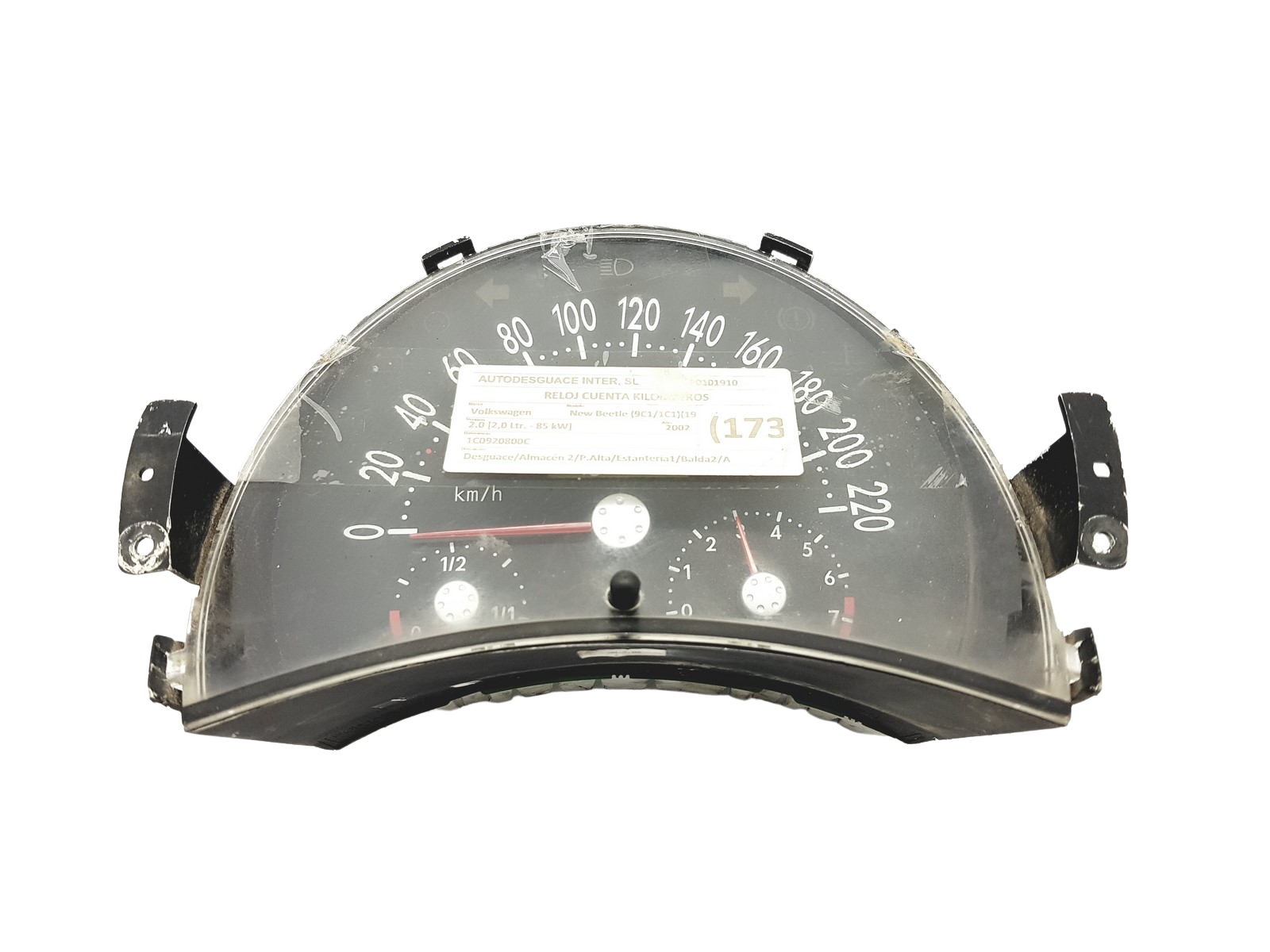 Speedometer/Instrument Cluster VW Beetle 1C0920800C 57775 main product photo