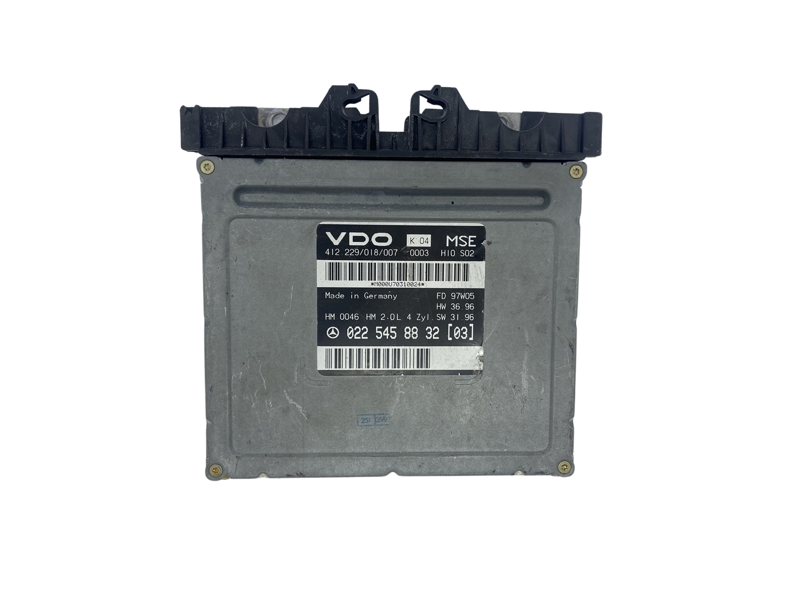 Control Unit 0225458832 412.229/018/007 Mercedes VDO 50774 main product photo