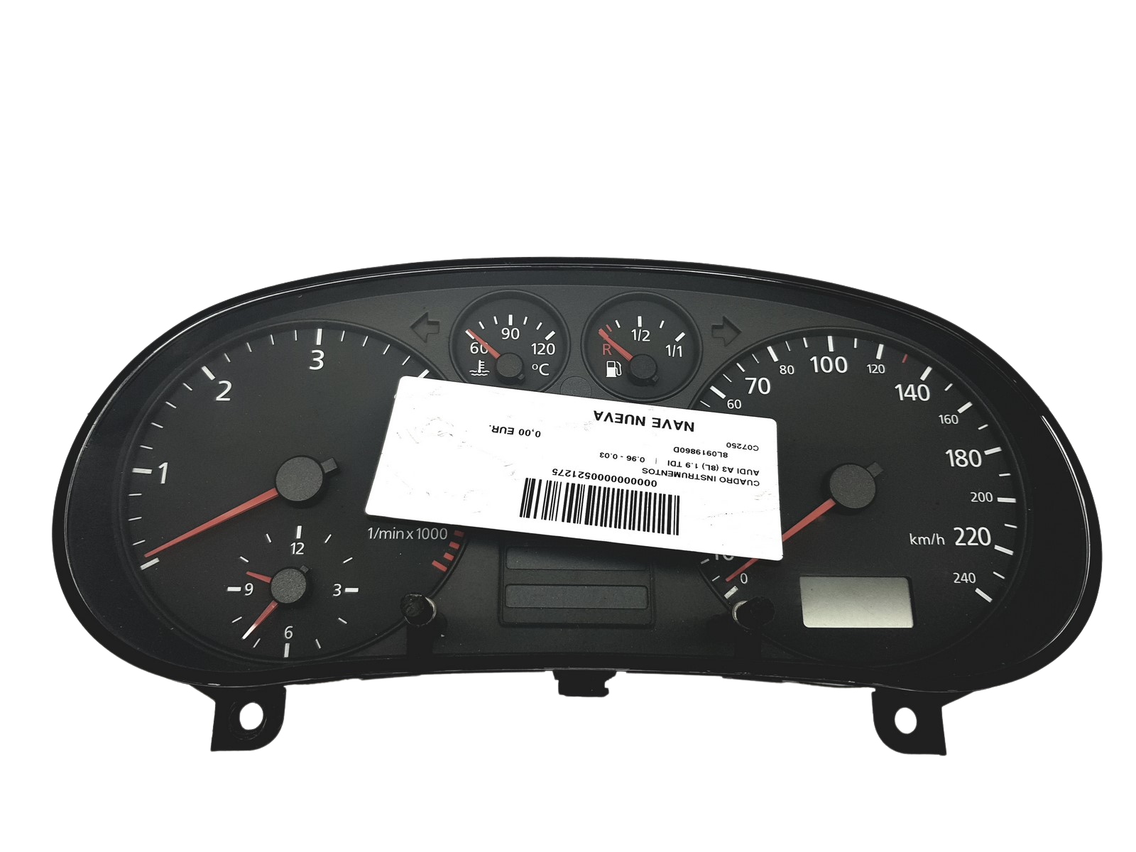 Speedometer/Instrument Cluster Audi A3 8L 8L0919860D 110008894001 57624 main product photo