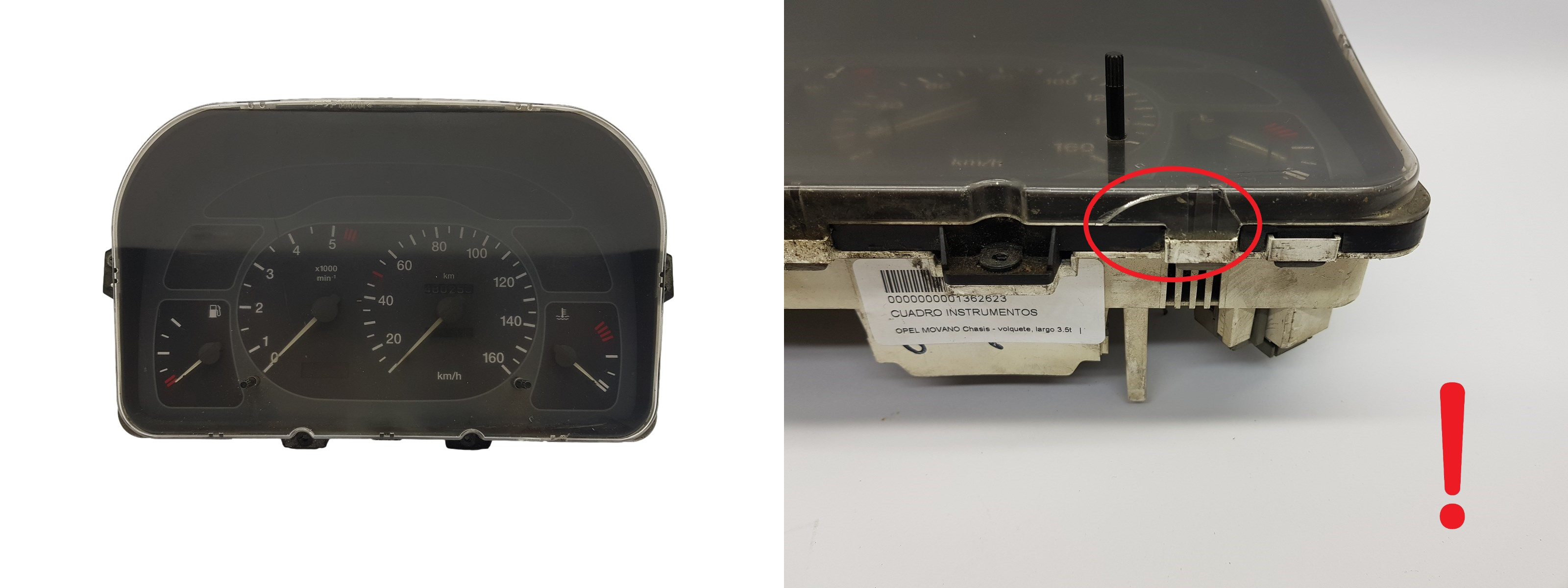 Speedometer/Instrument Cluster Renault Master 2 Opel Movano 43-1364-B 1783 main product photo