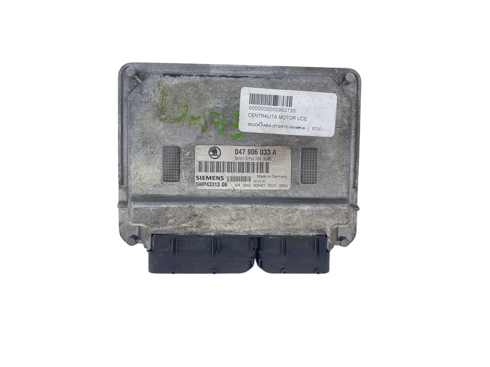 Control Unit 047906033A 5WP43313 06 Skoda Siemens 61112 main product photo