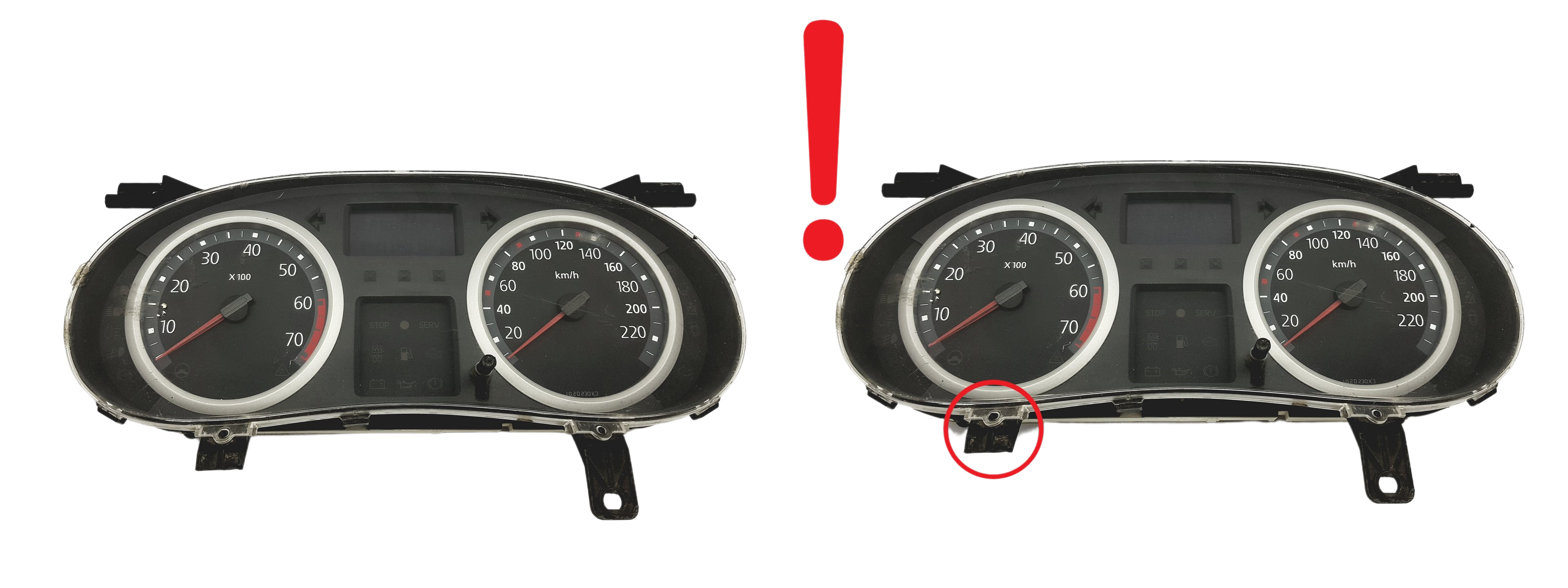Speedometer/Instrument Cluster Renault Clio 2 8200276529 A 59510 main product photo