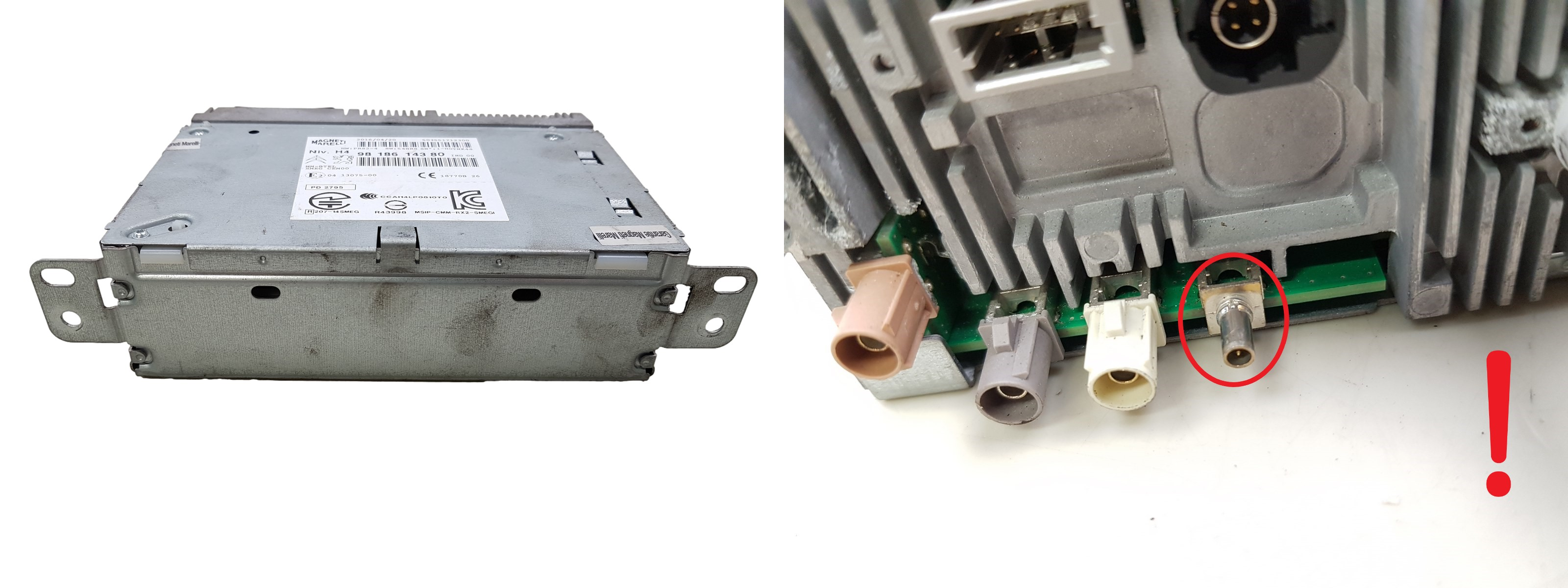 Car Radio Tuner Citroen C4 Cactus 9818614380 MagnetiMarelli main product photo