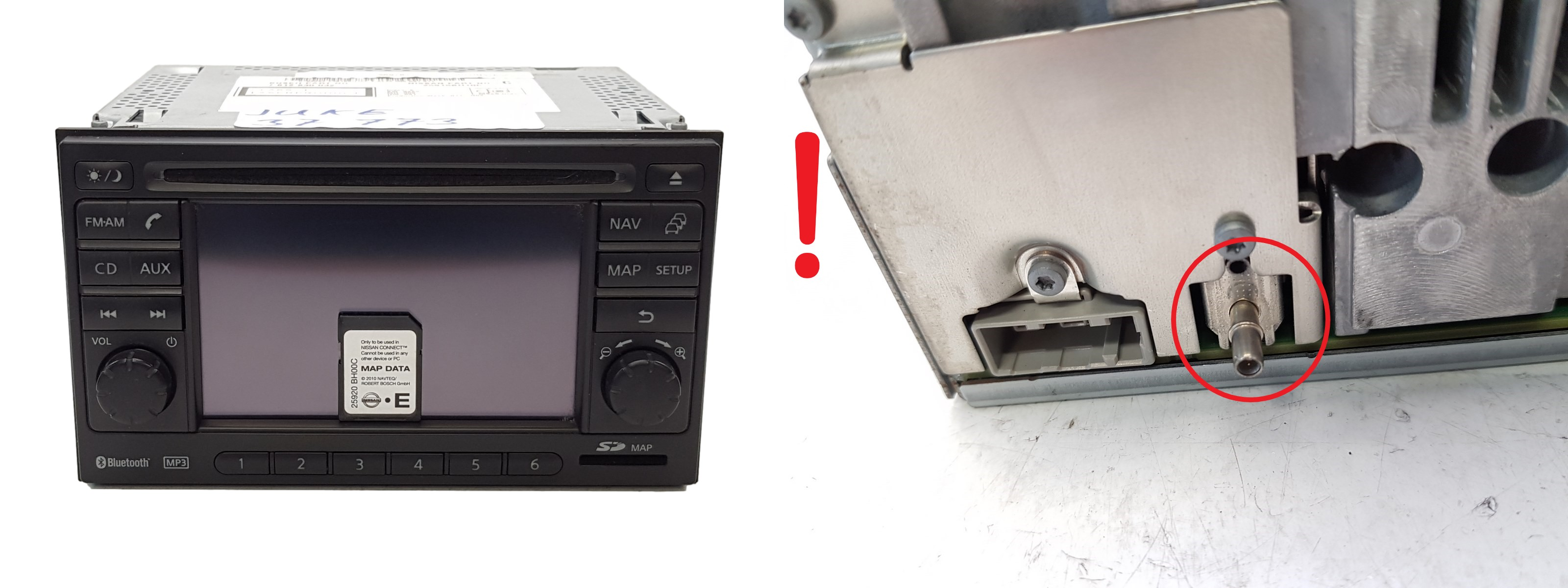 Navigation Radio Nissan Juke 25915BH10C 25920BH00C main product photo
