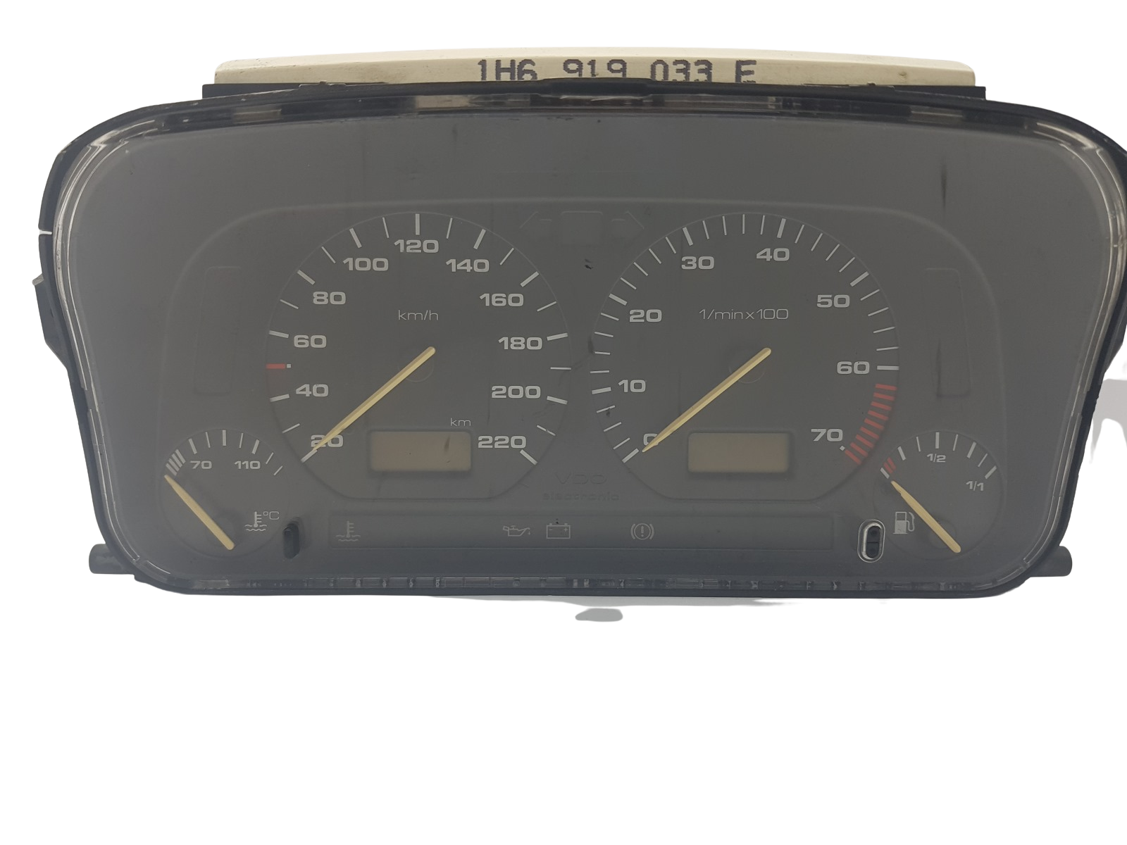 Speedometer/Instrument Cluster VW Golf MK3 1H6919033E 89652470 VDO 1073 main product photo