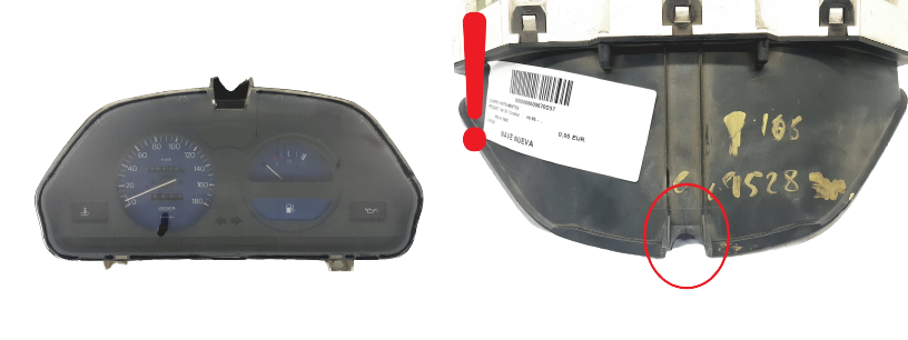 Speedometer/Instrument Cluster Peugeot 106 9621513580 Jaeger 54415 main product photo