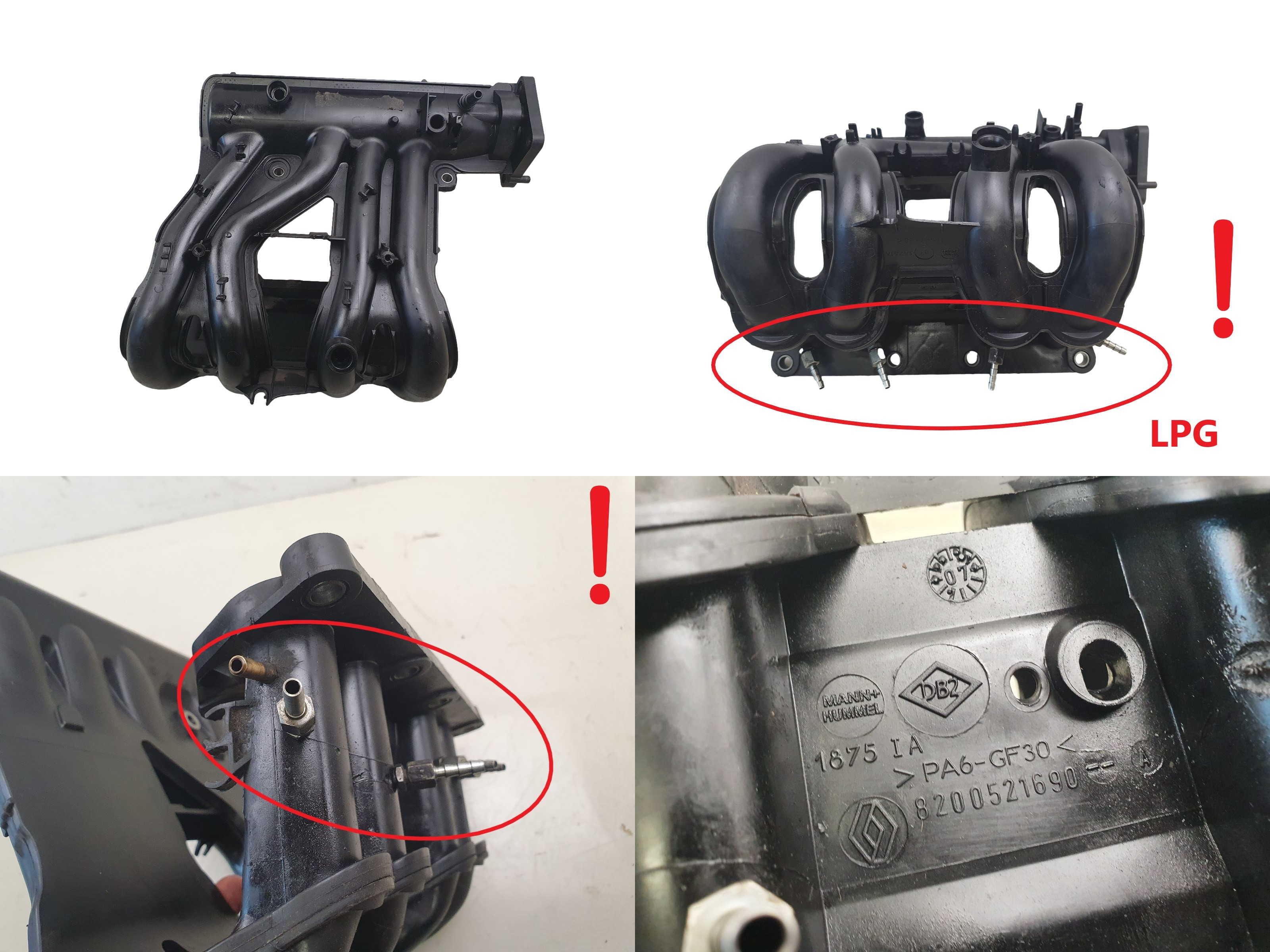 Intake Manifold LPG 8200521690 1.2 8v Renault Twingo 2 main product photo