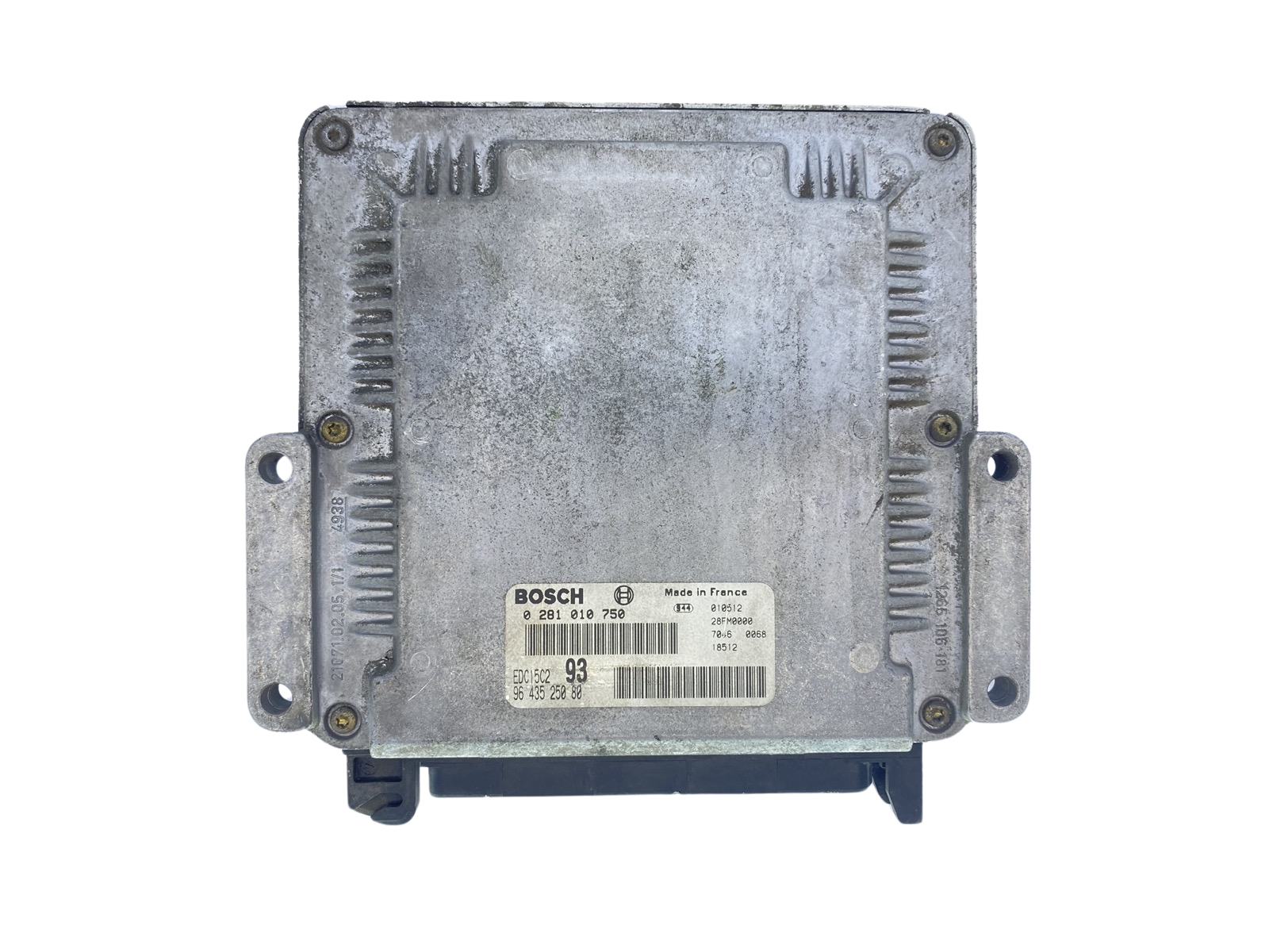 Control Unit 9643525080 0281010750 EDC15C2 PSA Bosch 63837 main product photo