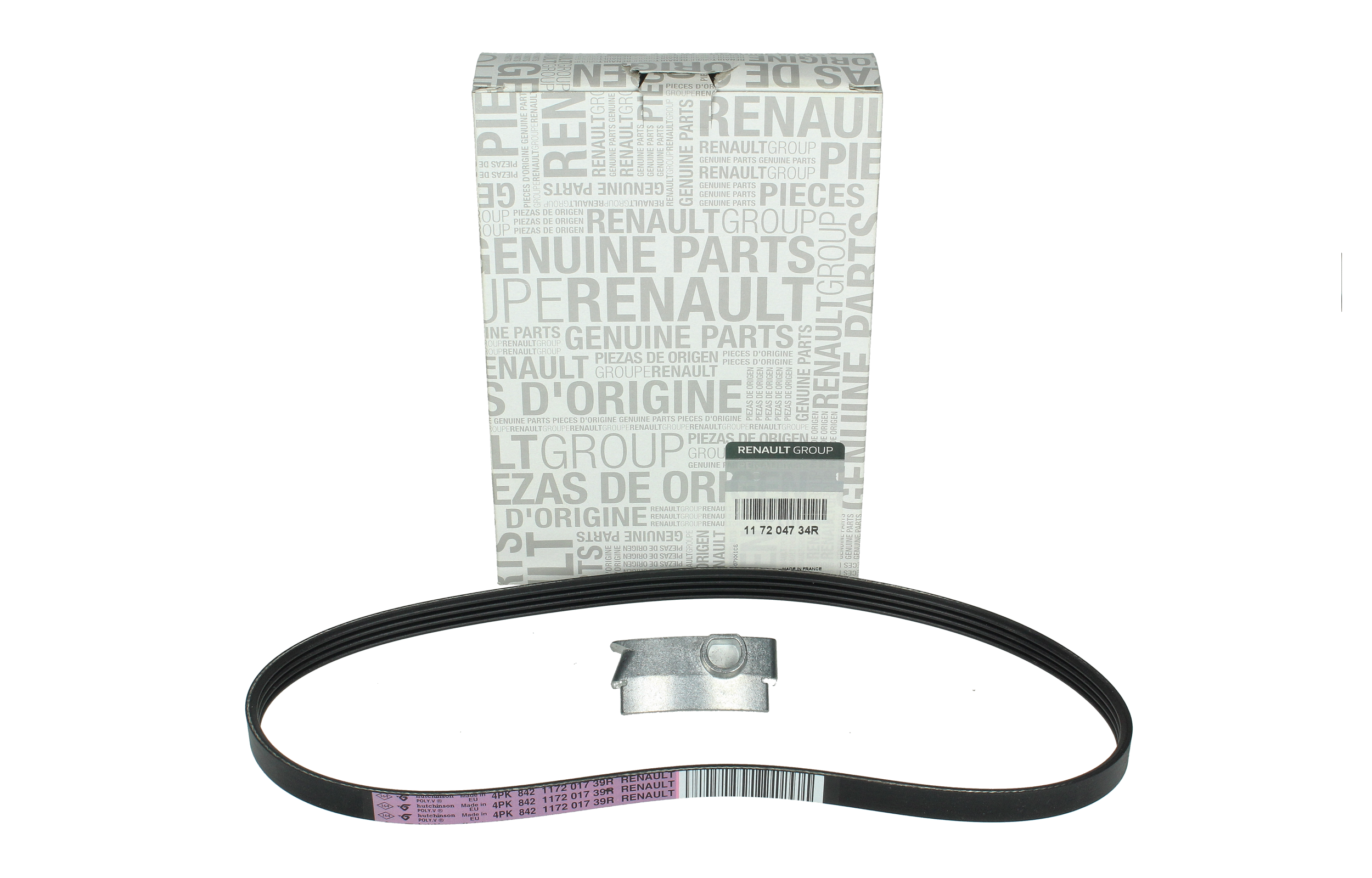 Alternator Belt Original Renault Dacia Logan 117204734R 4PK842 main product photo